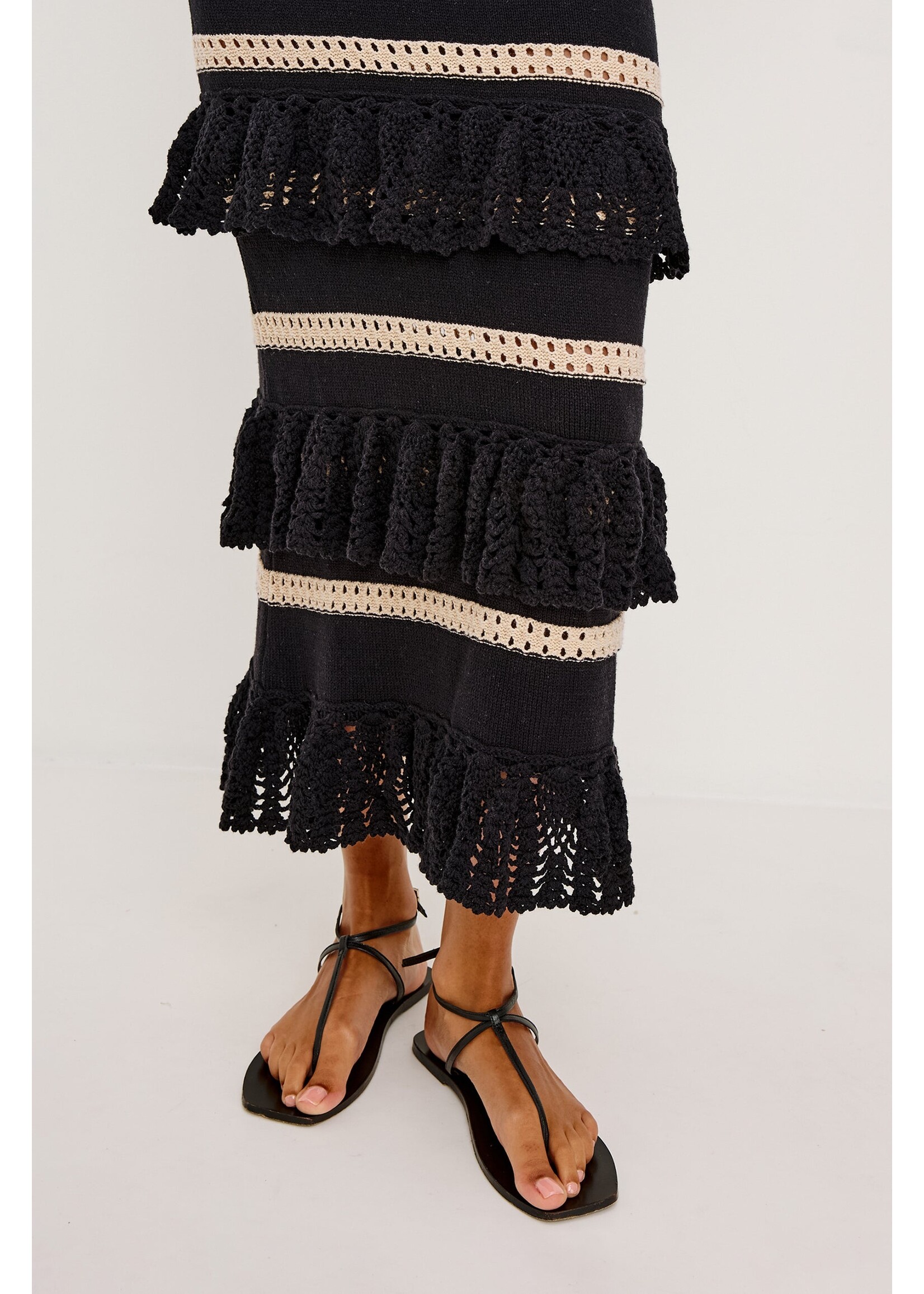 Rails Rails Robe Ana - Black Oat Stripe