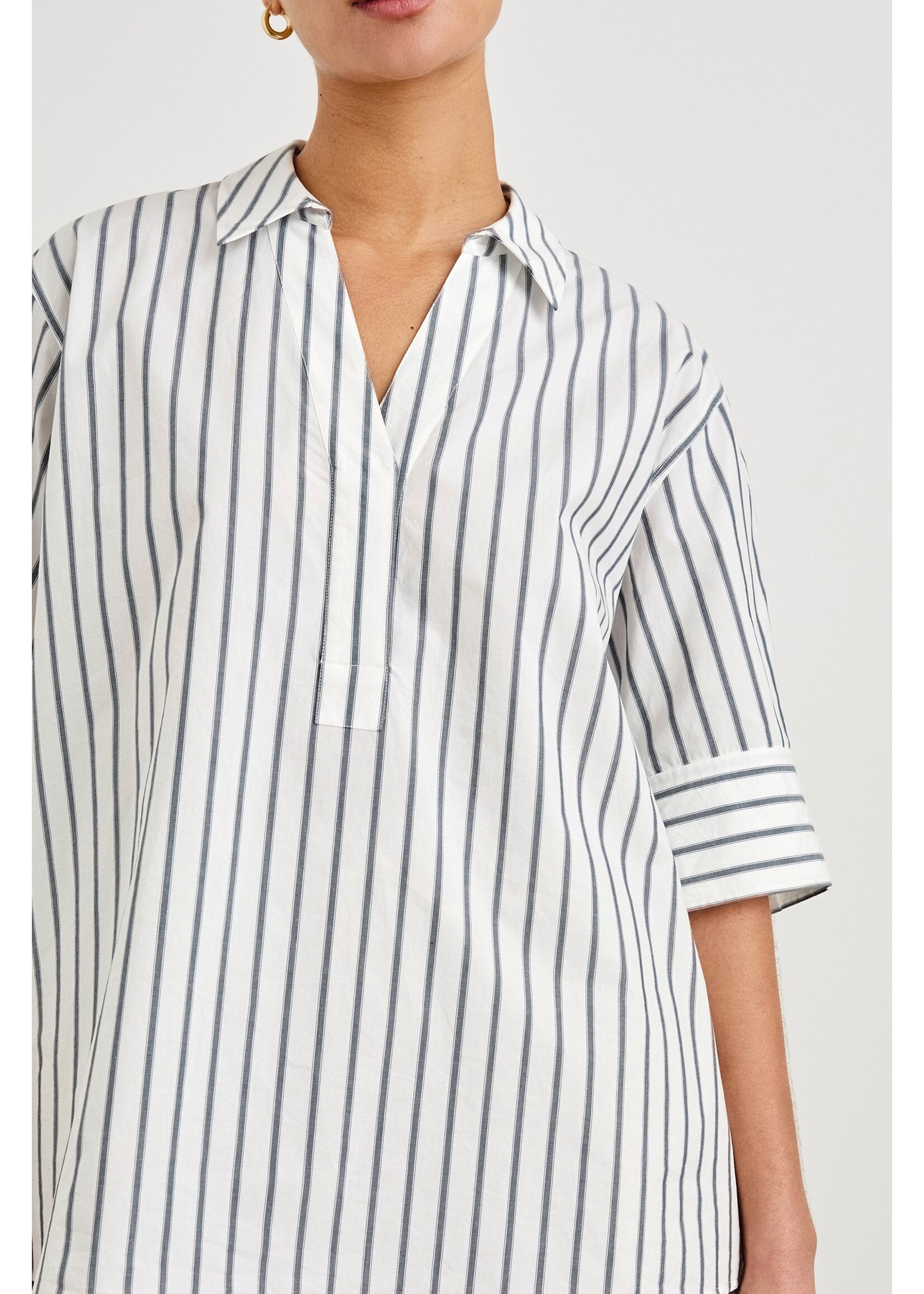 Rails Rails Haut Juda - Chalk Slate Stripe