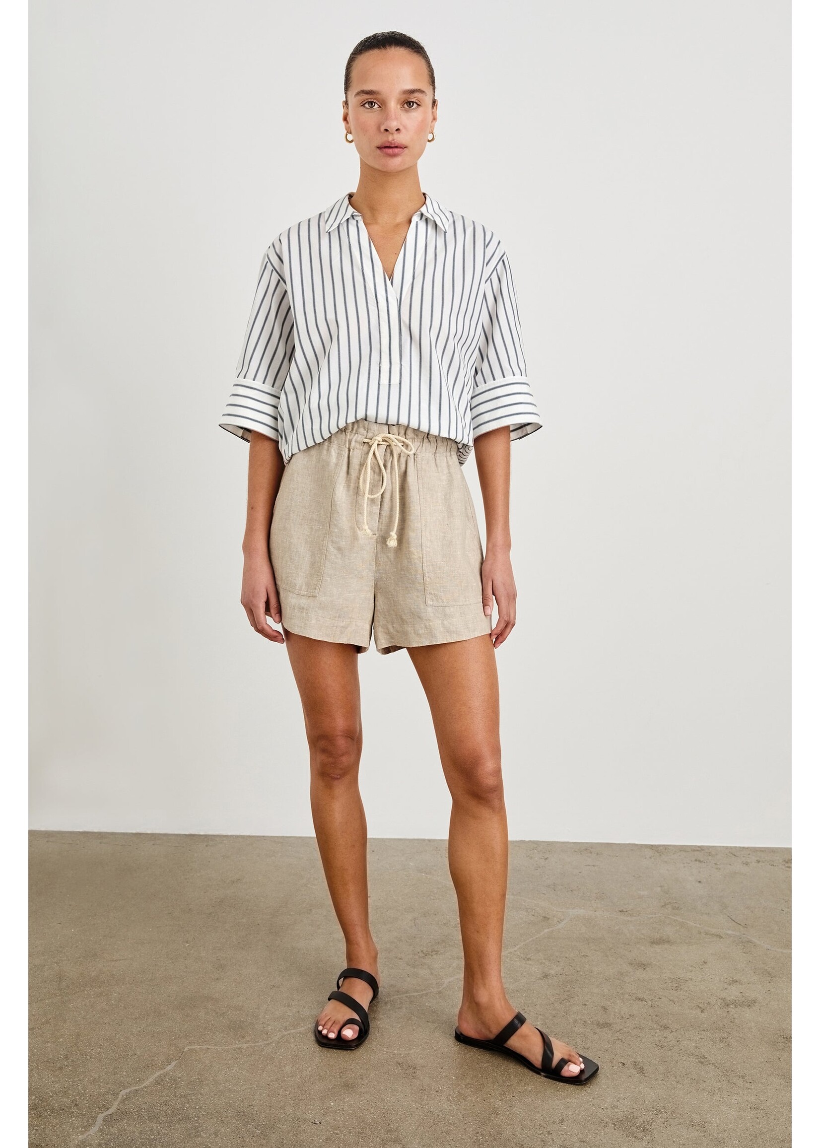 Rails Rails Haut Juda - Chalk Slate Stripe