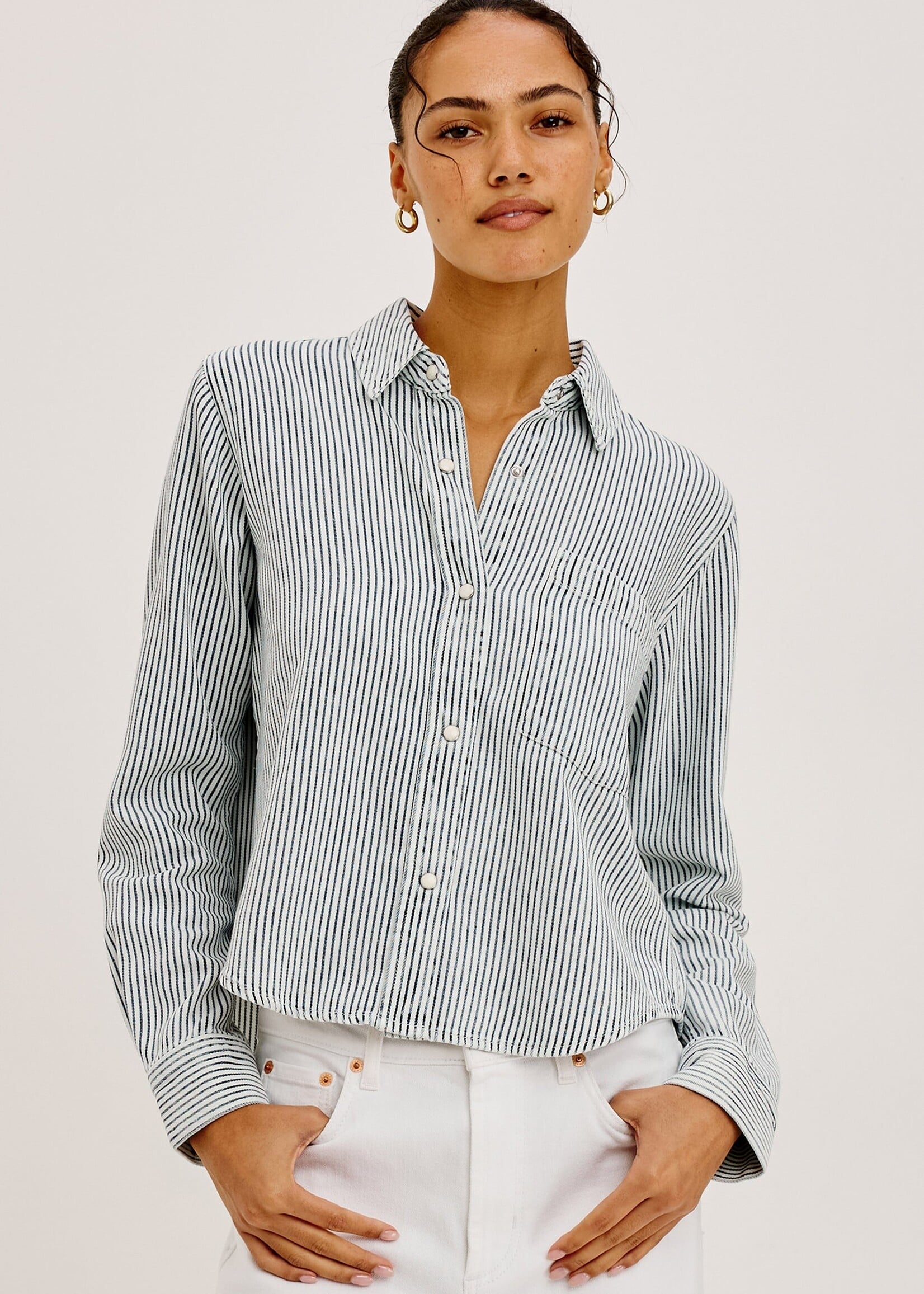 Rails Rails Noa Shirt - Railroad Stripe
