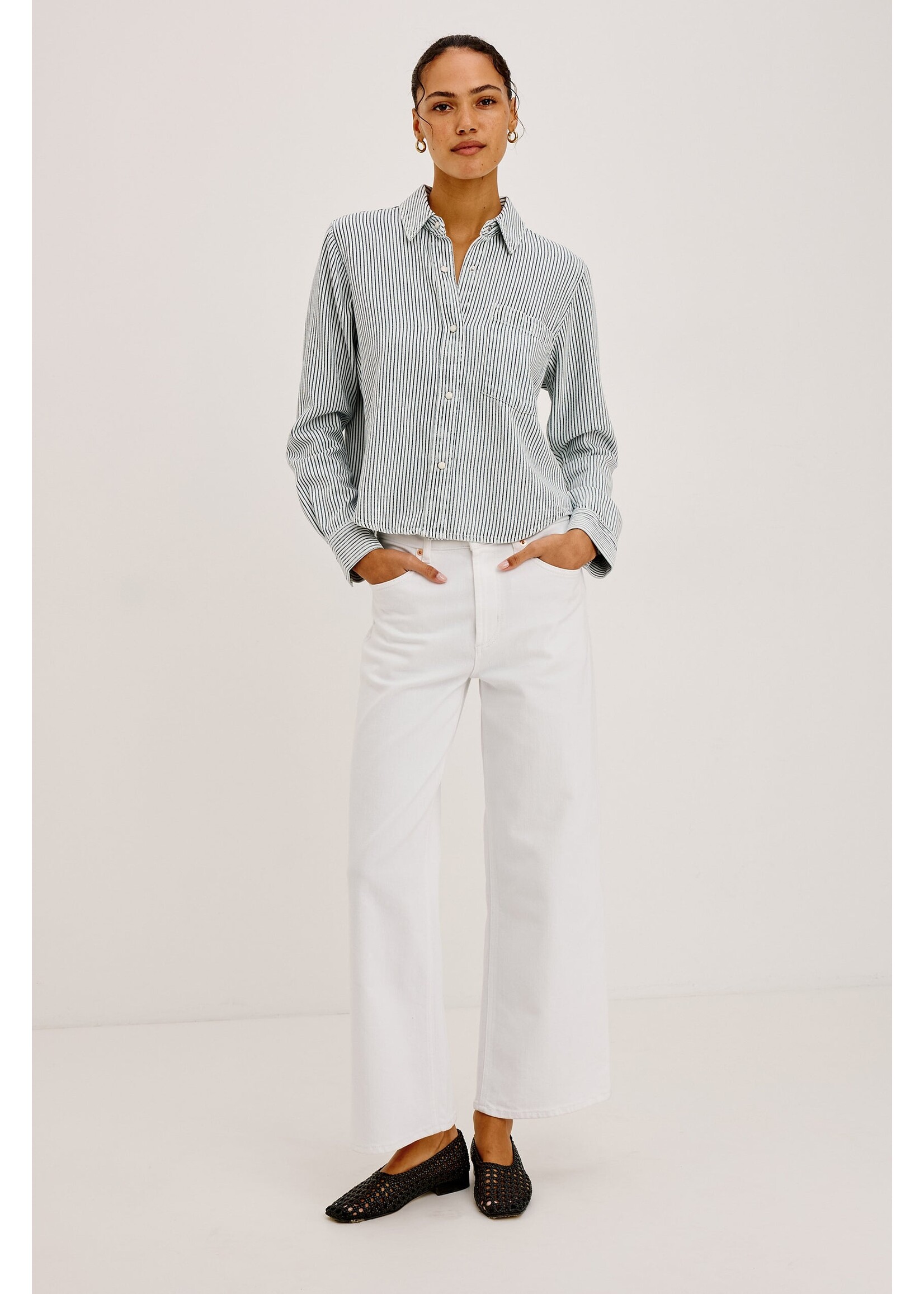 Rails Rails Noa Shirt - Railroad Stripe