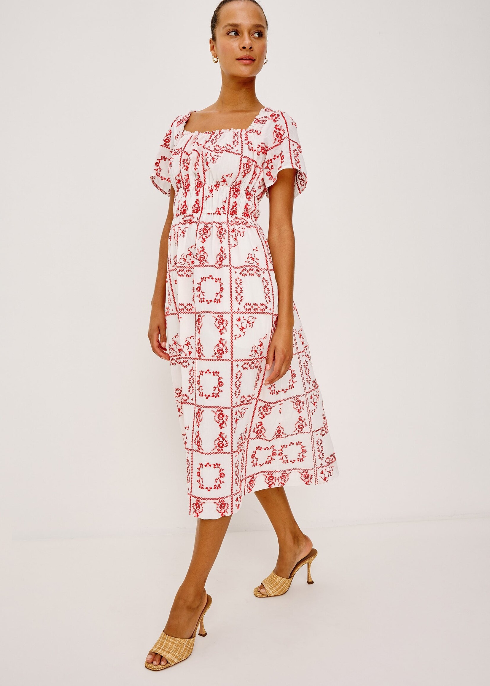 Rails Rails Robe Nanette - Ivory Red Handkerchief