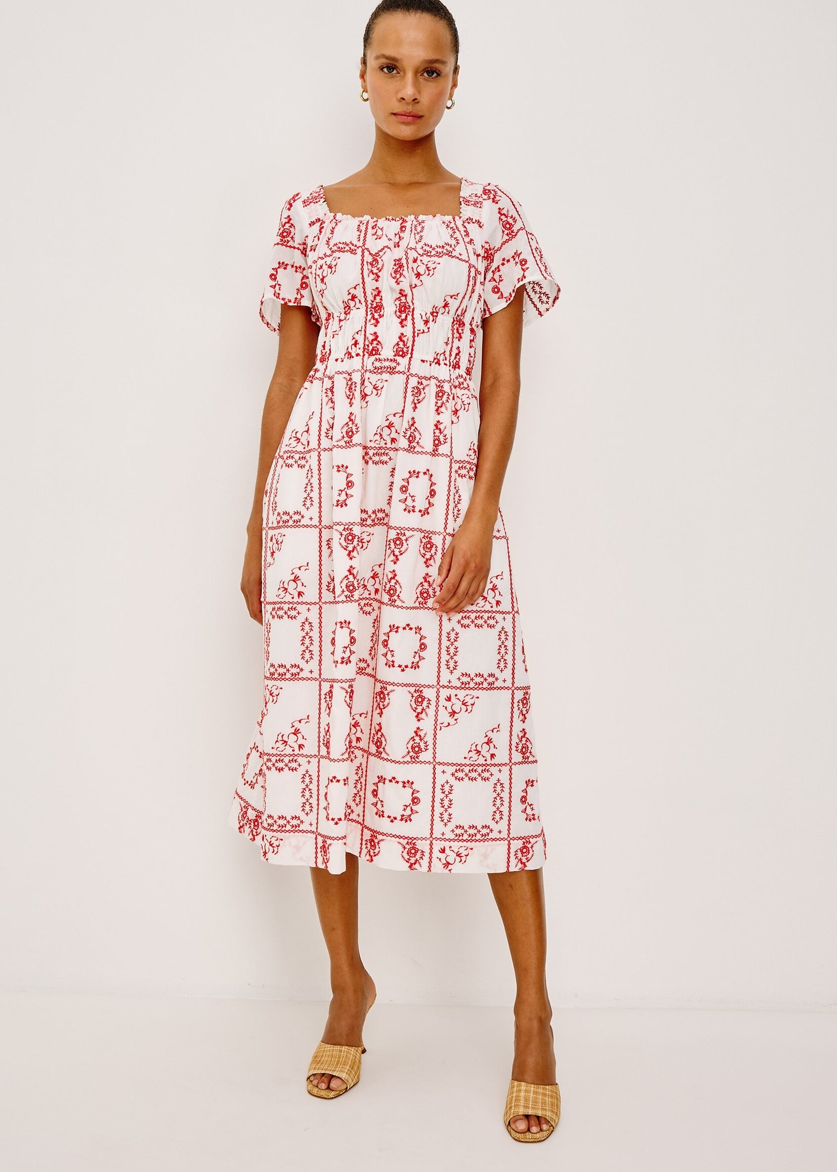 Rails Rails Nanette Dress - Ivory Red Handkerchief