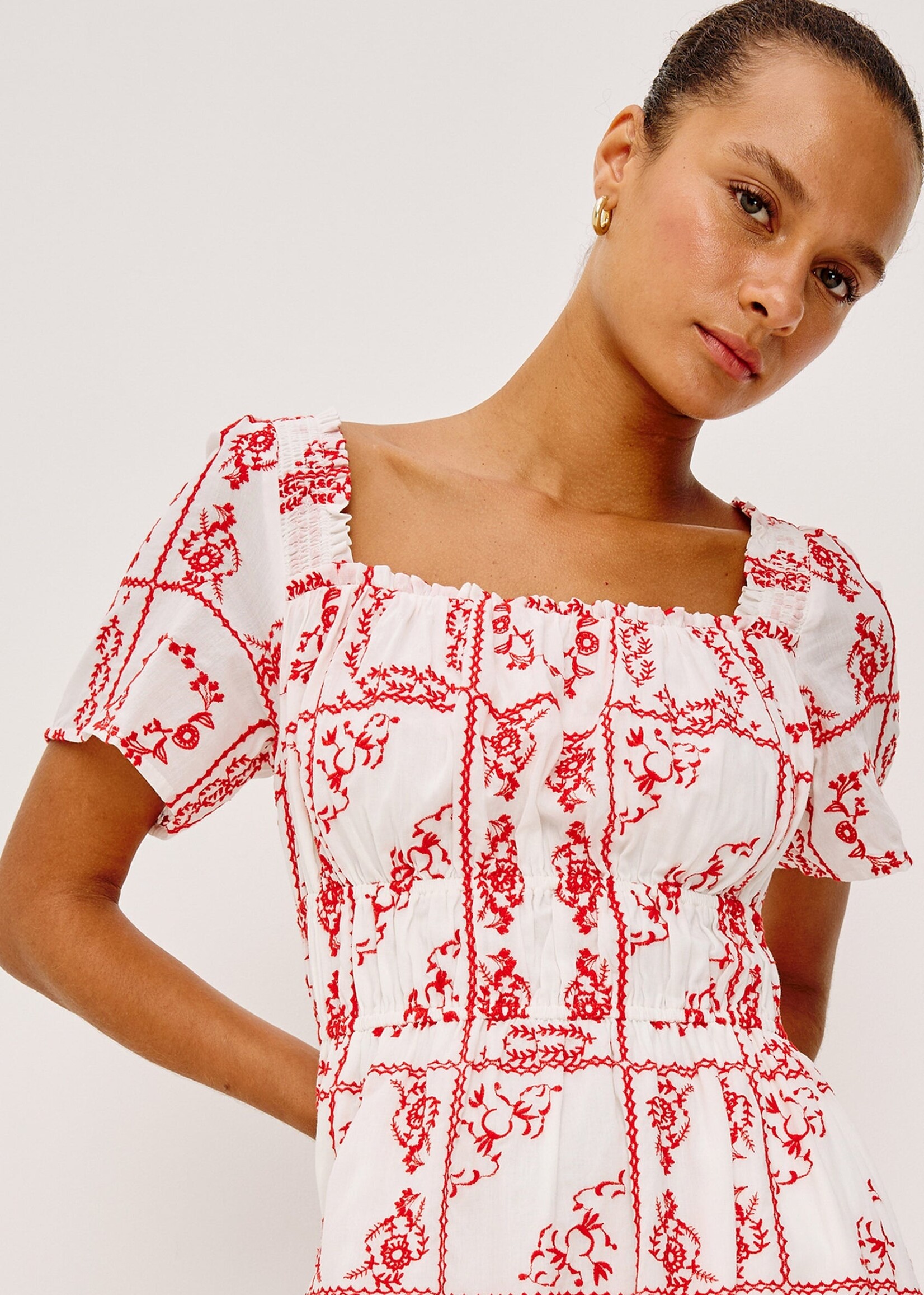 Rails Rails Nanette Dress - Ivory Red Handkerchief