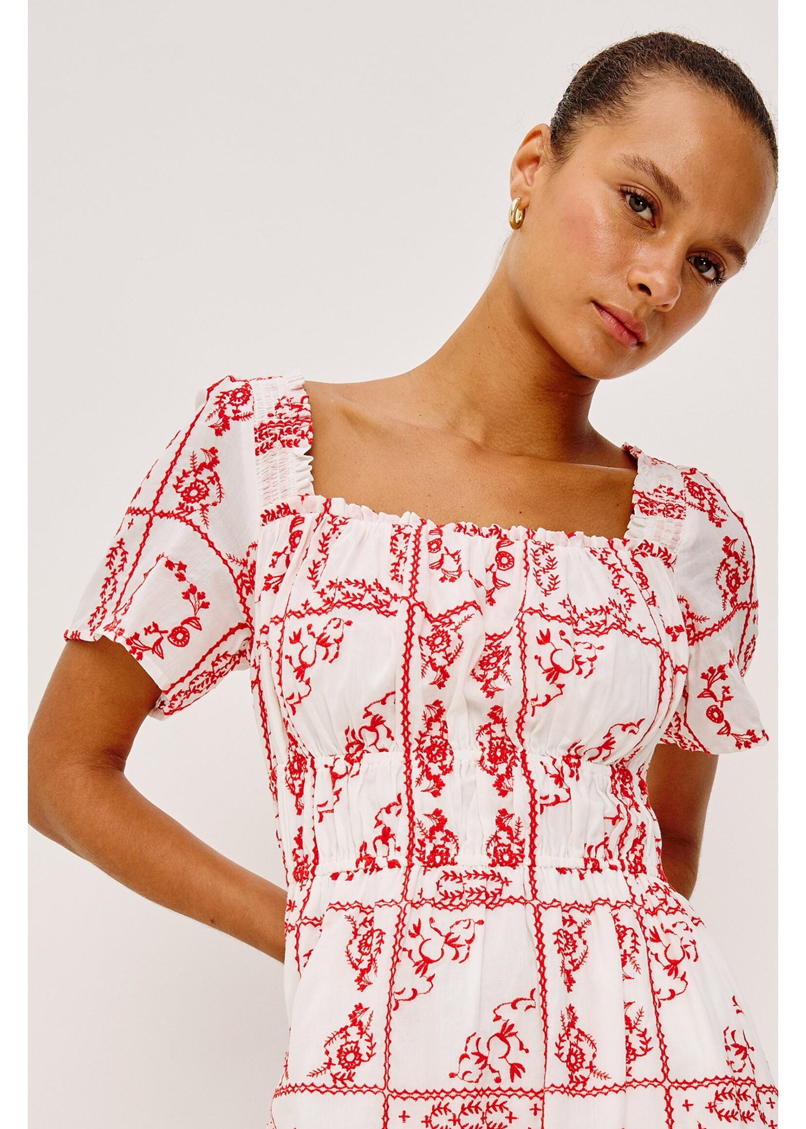 Rails Rails Nanette Dress - Ivory Red Handkerchief