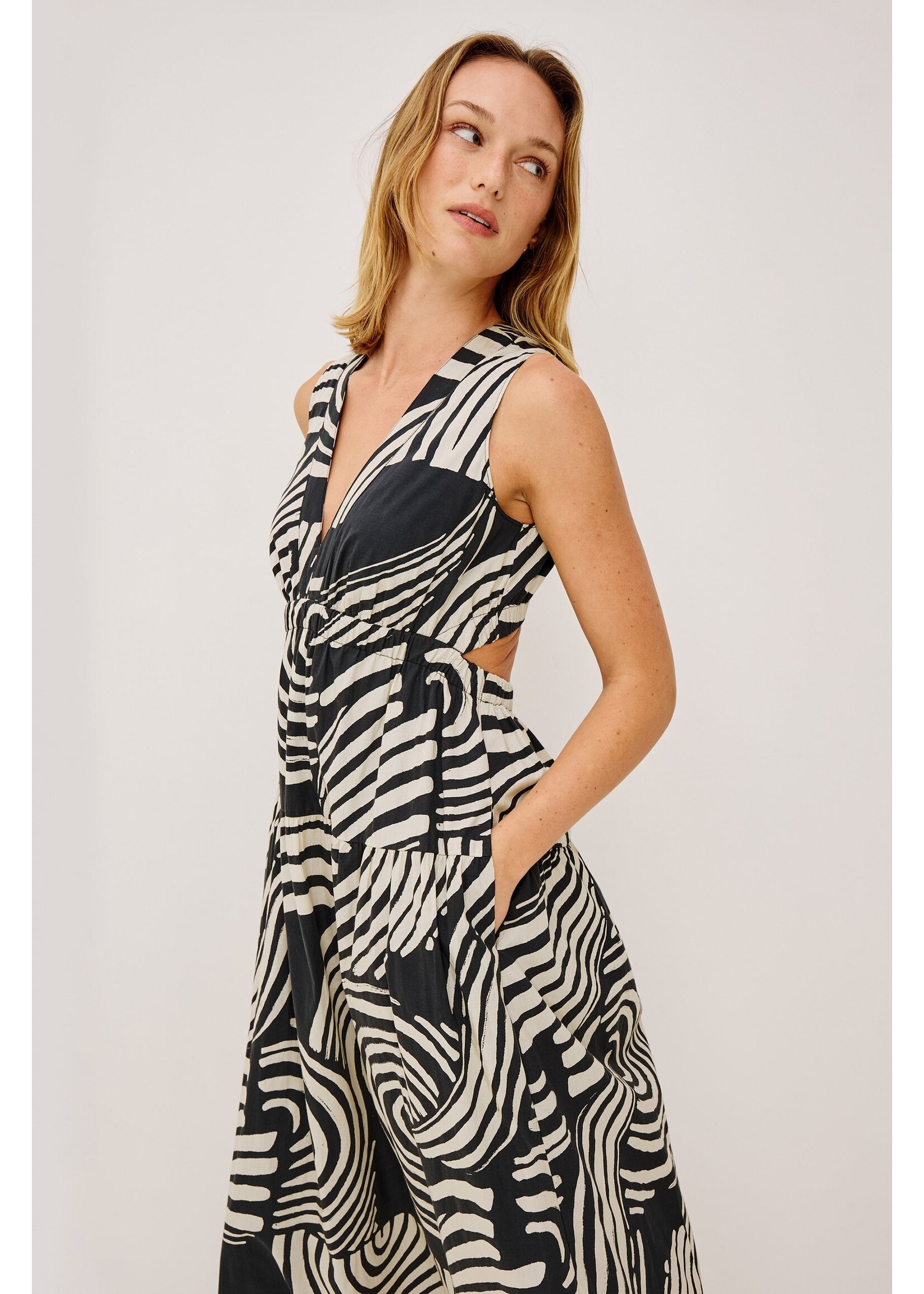 Rails SU26 RA Genevieve Dress - Onyx Waves