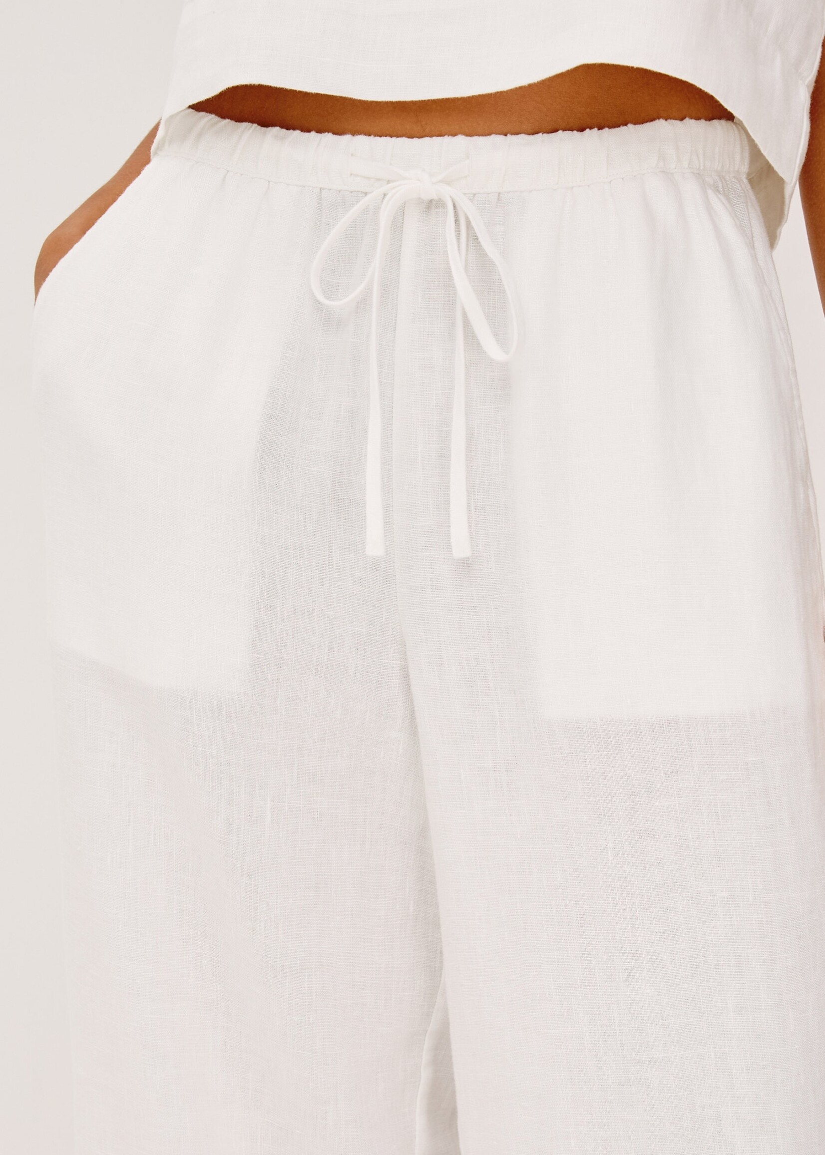 Rails Rails Emmie Crop Pants - White Linen
