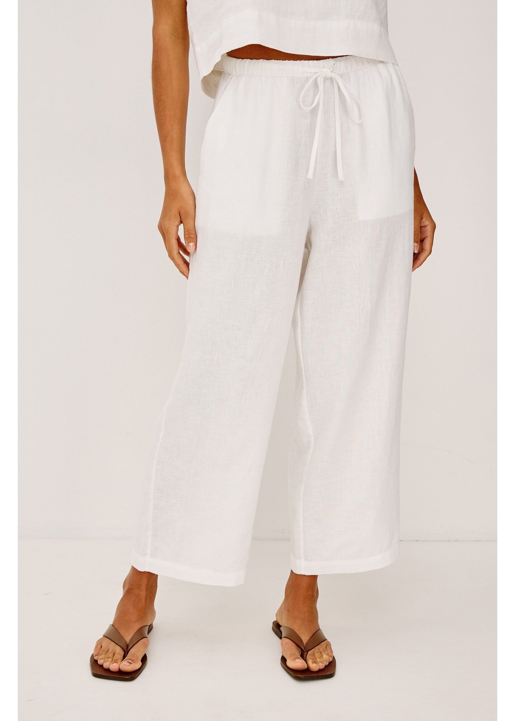 Rails Rails Emmie Crop Pants - White Linen