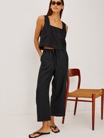 Rails Rails Pantalon Crop Emmie - Black Linen