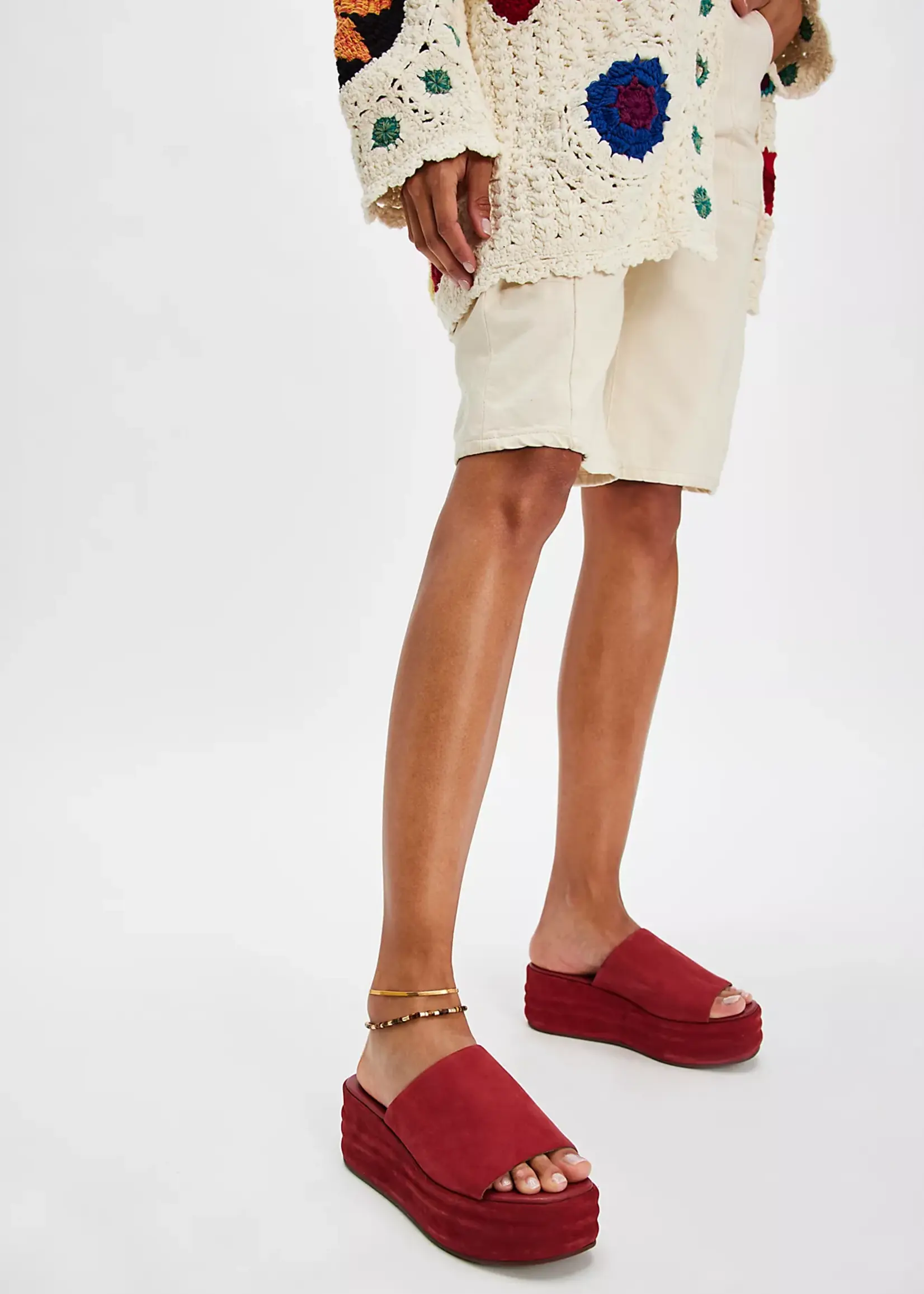 Free People Free People Harbour Flatform - Cherry Cola