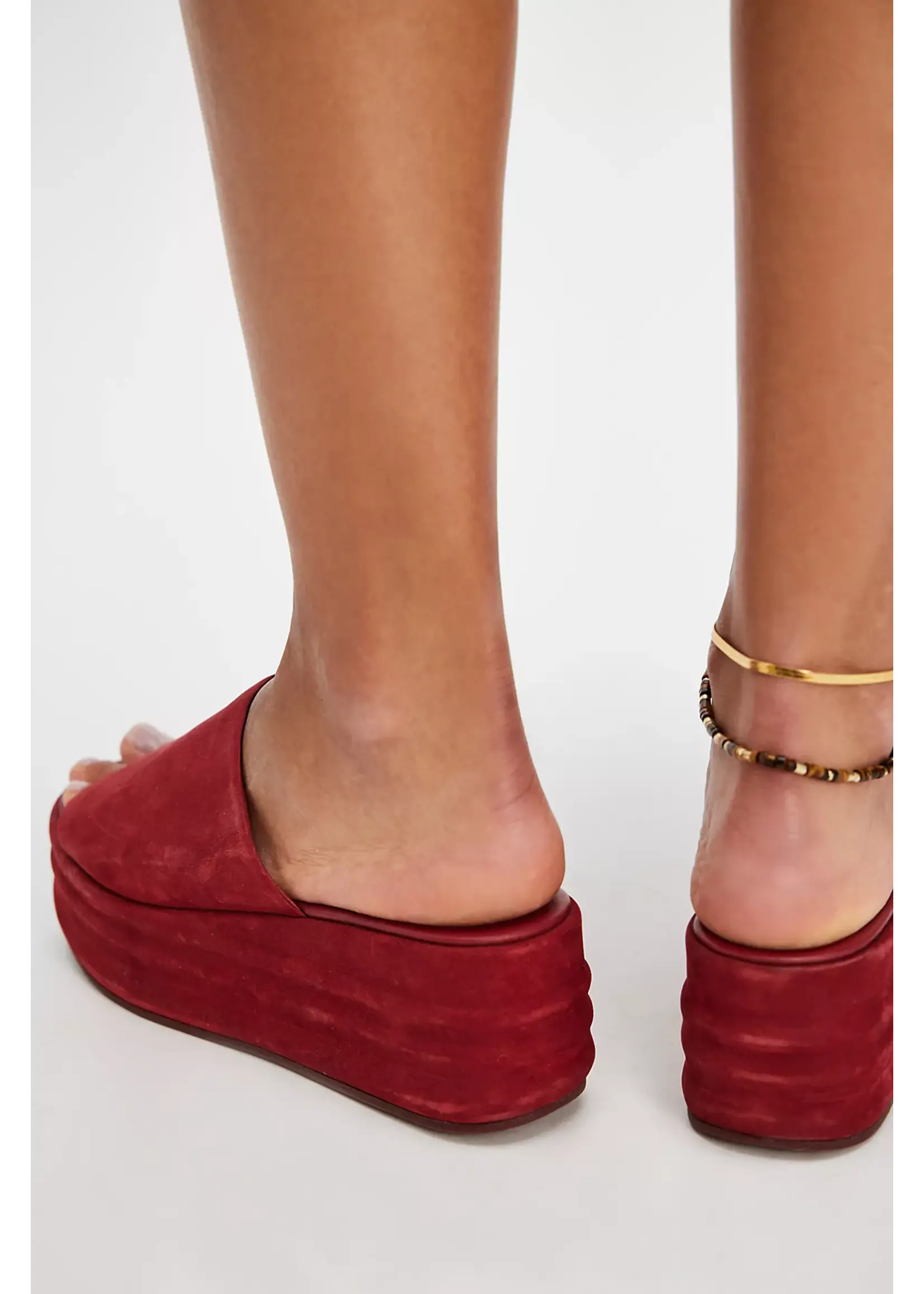 Free People Free People Harbour Flatform - Cherry Cola