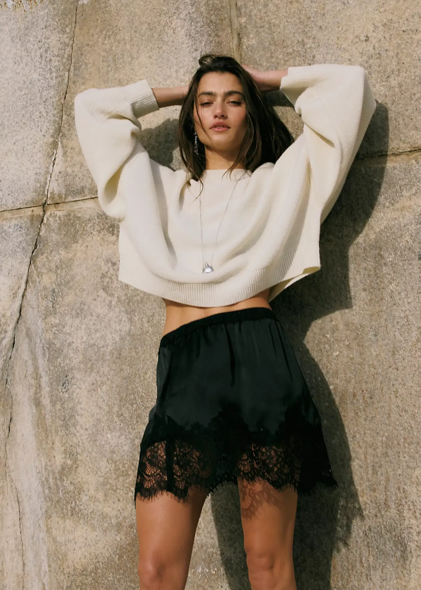 Free People Free People Meet In The Middle Skirt - Black