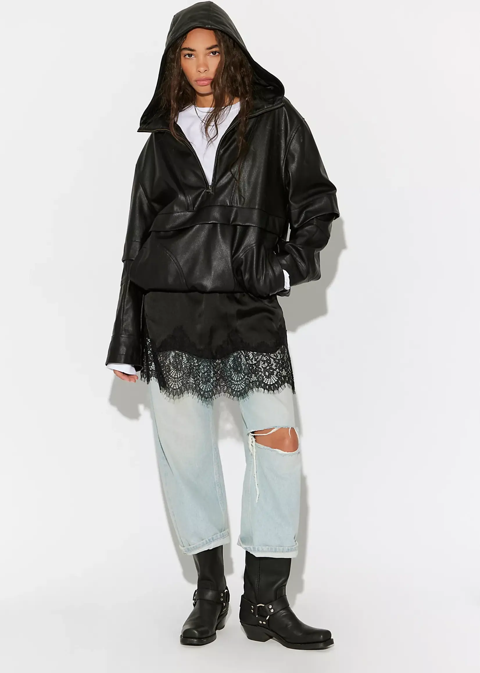 Free People Free People Meet In The Middle Skirt - Black