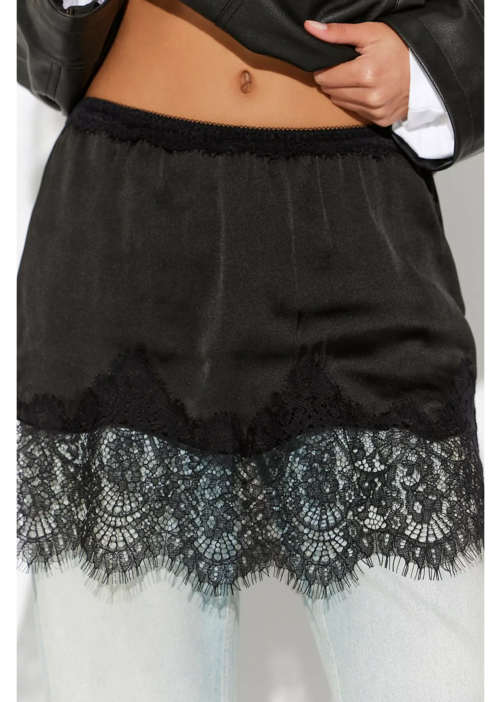 Free People Free People Meet In The Middle Skirt - Black