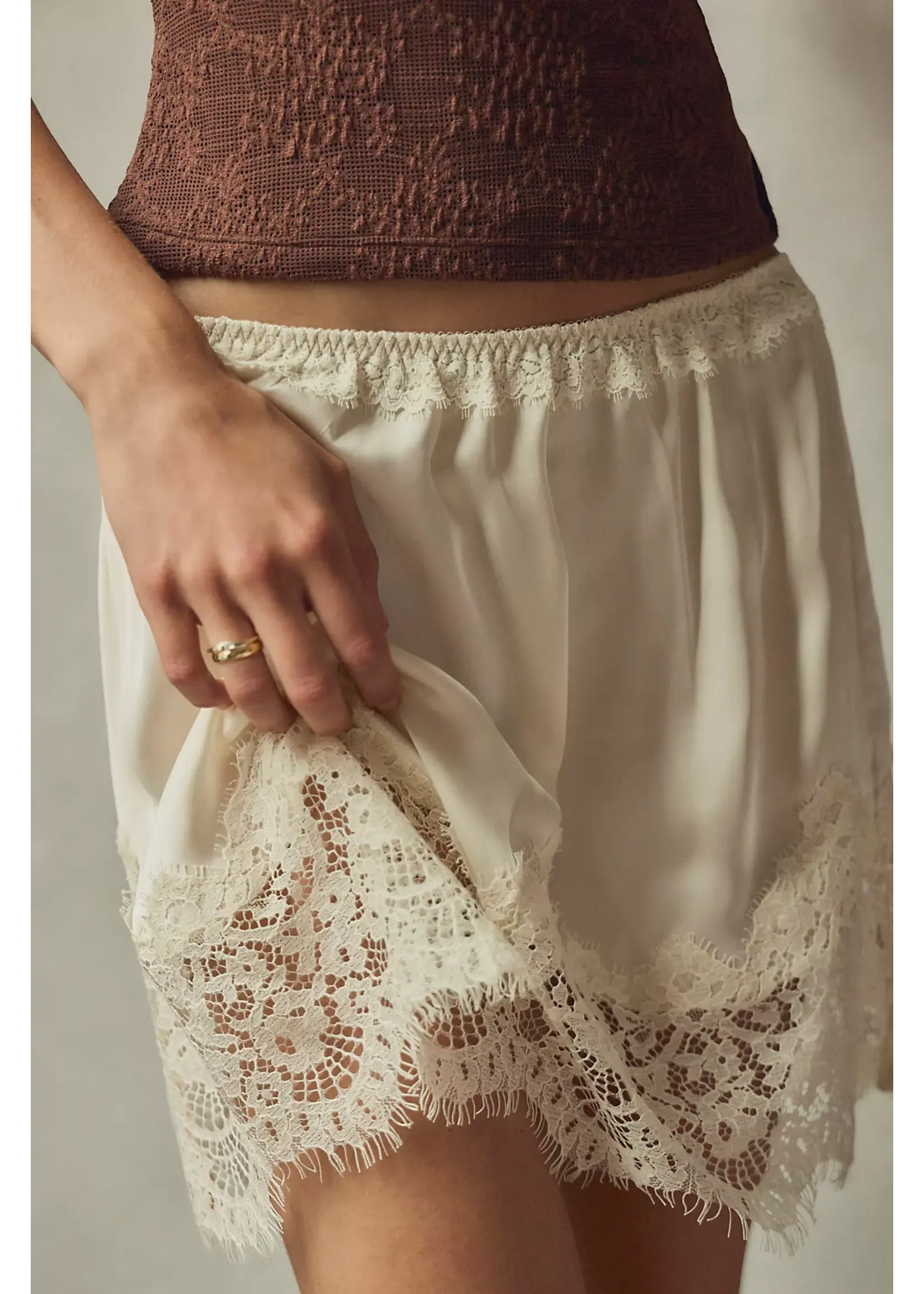 Free People Free People Jupe Meet In The Middle - Tofu