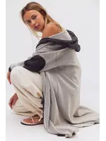 Free People Free People Tommorow Sweatshirt Cardi - Dark Heather Gray