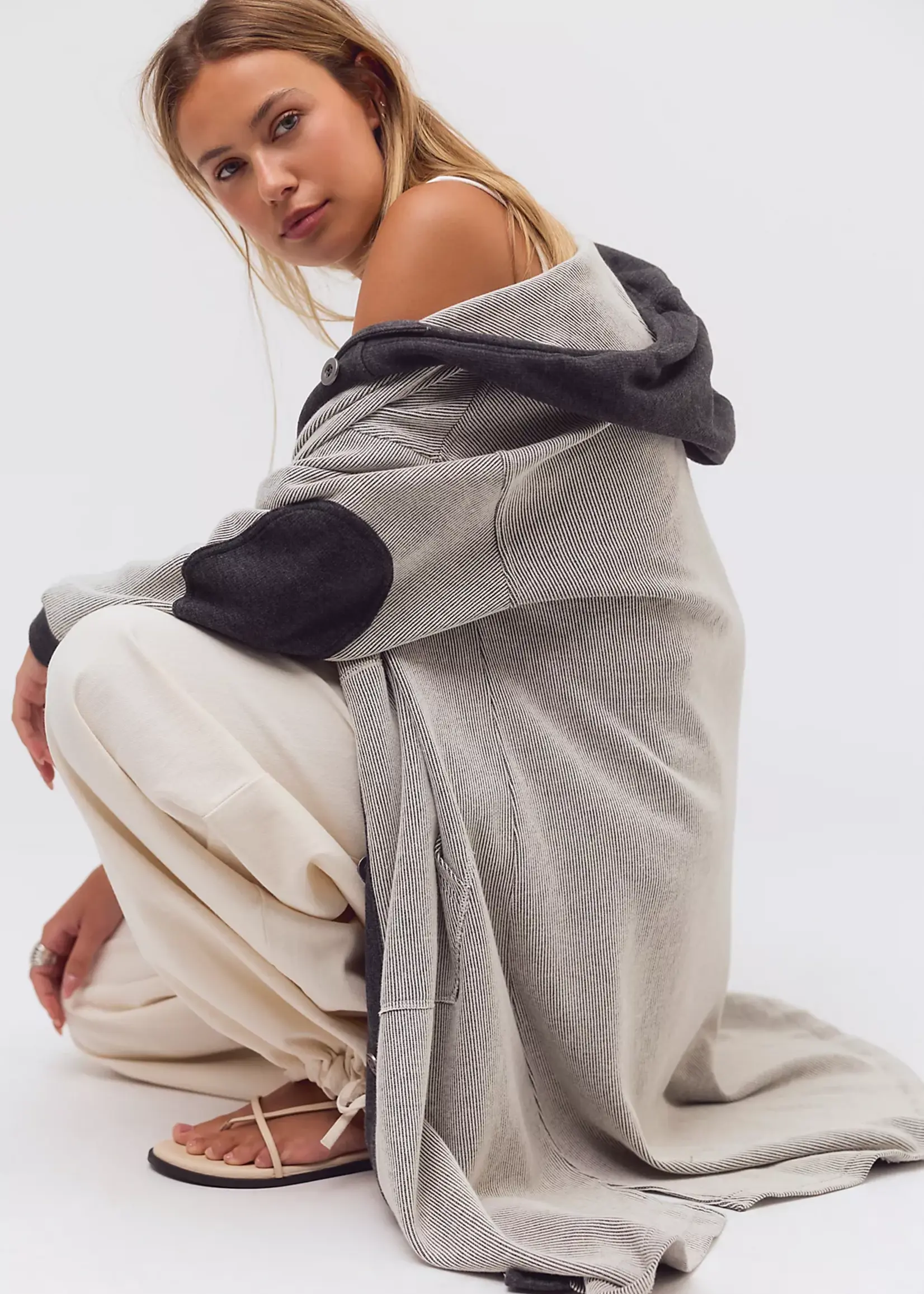Free People Free People Cardigan Sweat Tommorow - Dark Heather Gray