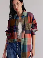 Free People Free People Chemise Plaid Ashley - Ginger Combo