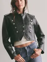 Free People Free People Ryland Vegan Band Jacket - Black