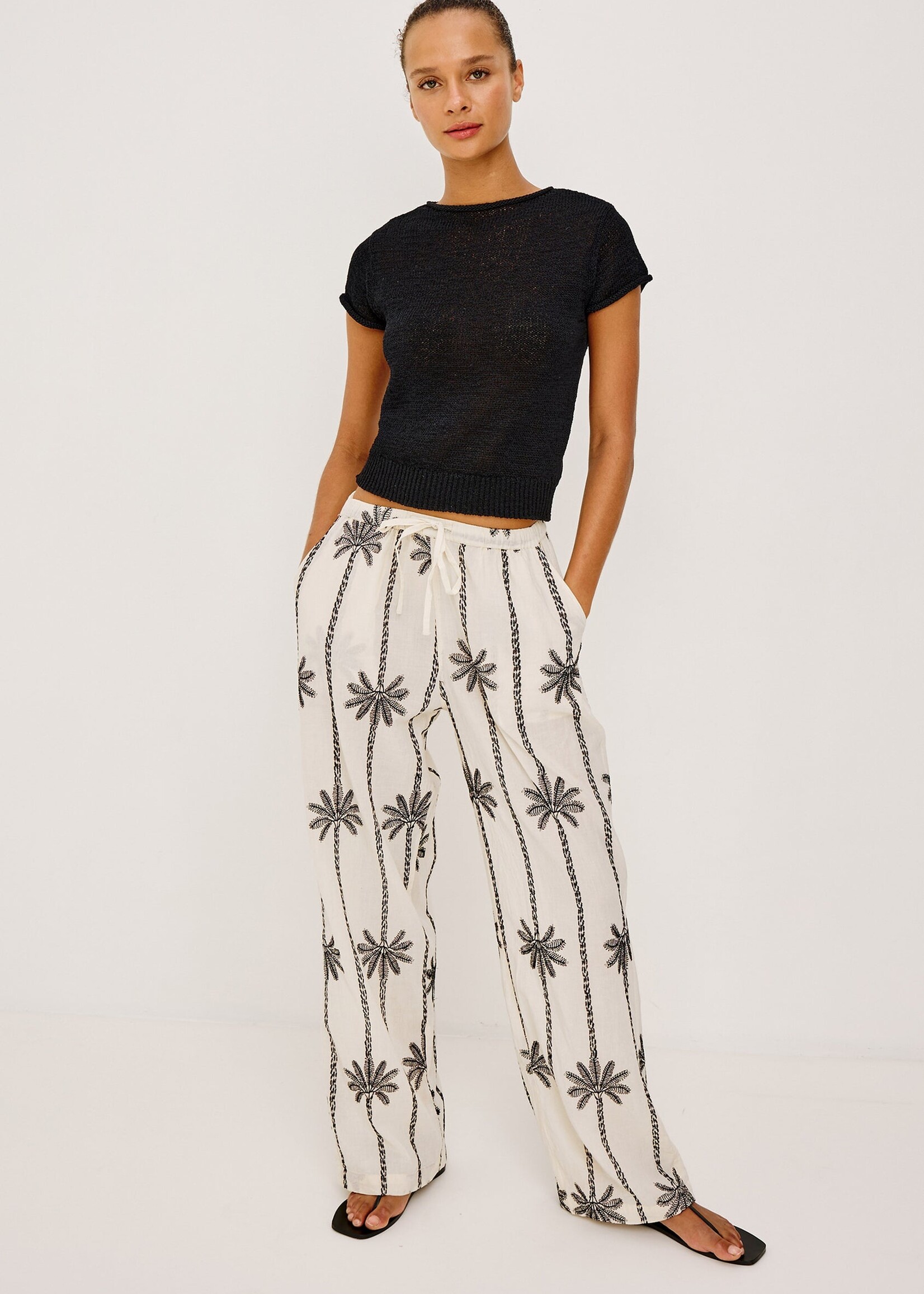 Rails Rails Emmie Pants - Embroidered Palms