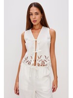 Rails Rails Oregon Top - White Palm Embroidery