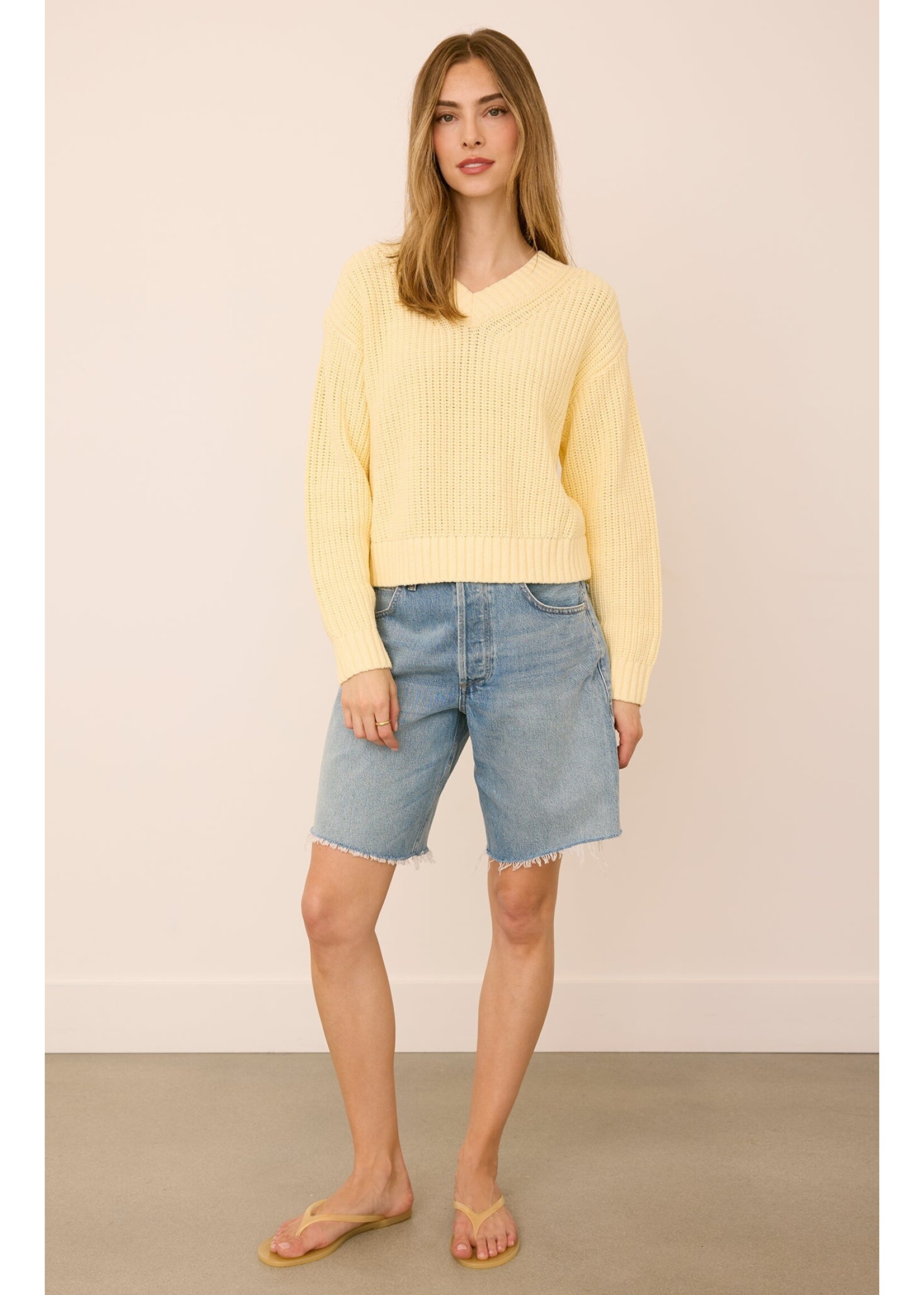 Gentle Fawn Jocelyn V-Neck Pullover - Parchment