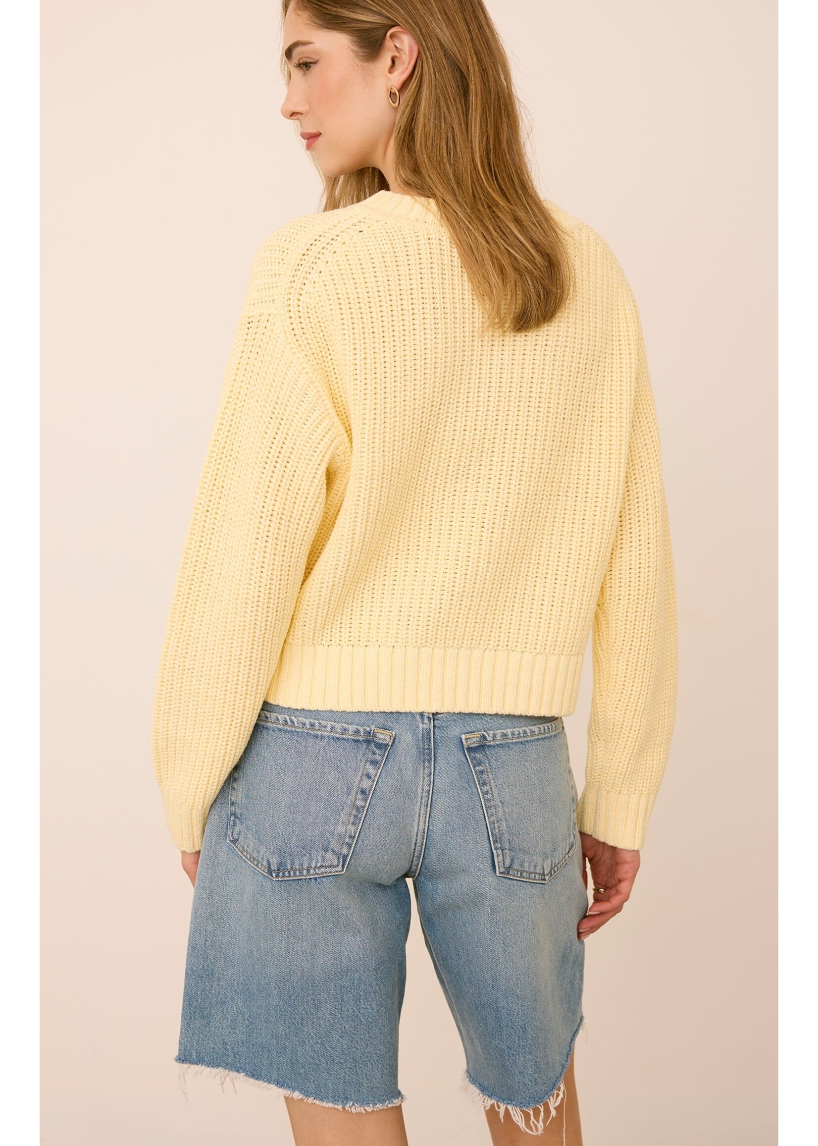 Gentle Fawn Chandail Col- V Jocelyn - Parchment