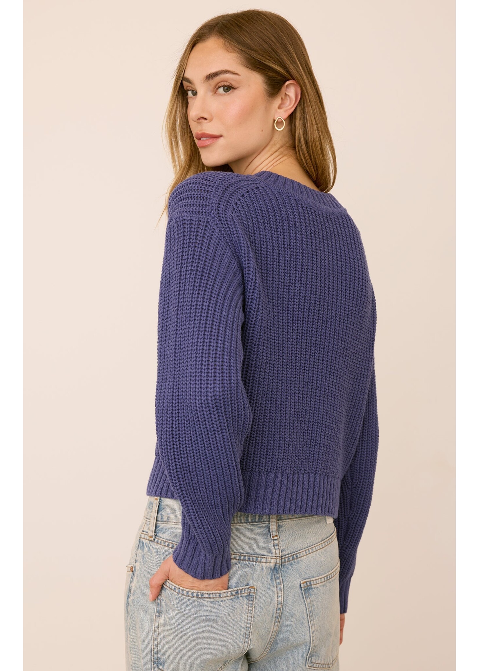 Gentle Fawn Jocelyn V-Neck Pullover - Iris