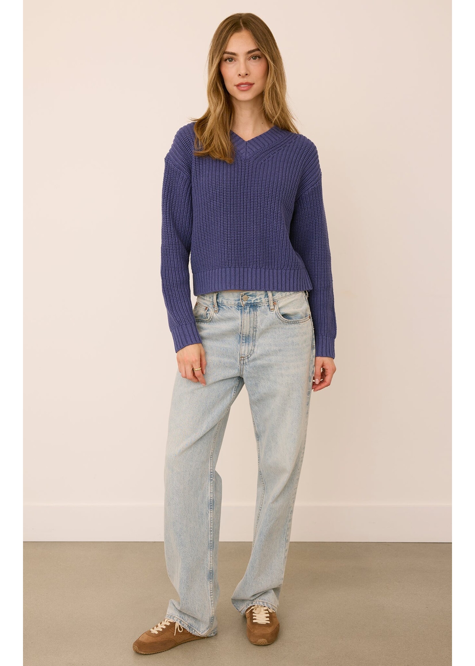 Gentle Fawn Jocelyn V-Neck Pullover - Iris