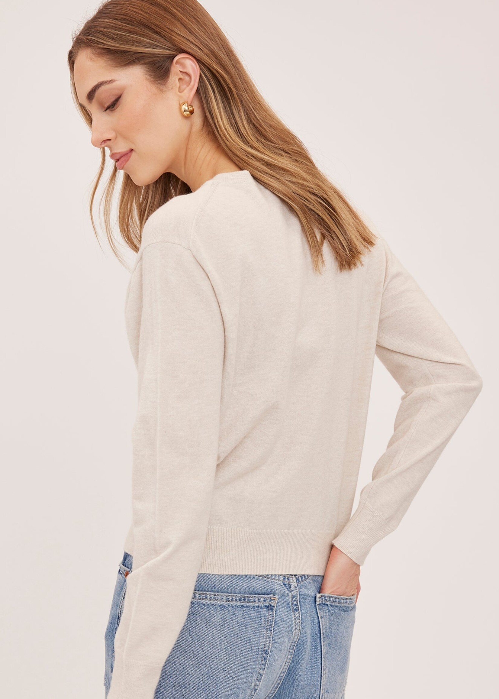 Gentle Fawn Chandail Col-V Carina - Crème