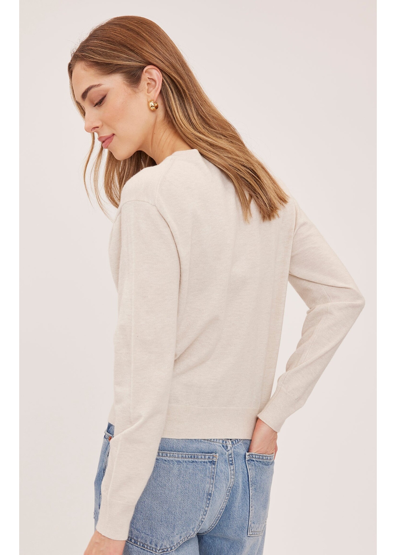 Gentle Fawn Chandail Col-V Carina - Crème