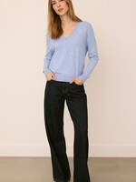 Gentle Fawn Carina V-Neck Sweater - Heather Blue