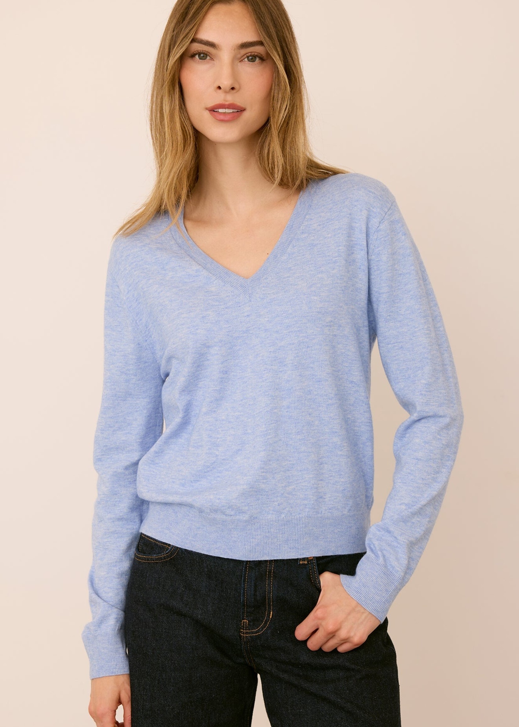 Gentle Fawn Chandail Col-V Carina - Bleu