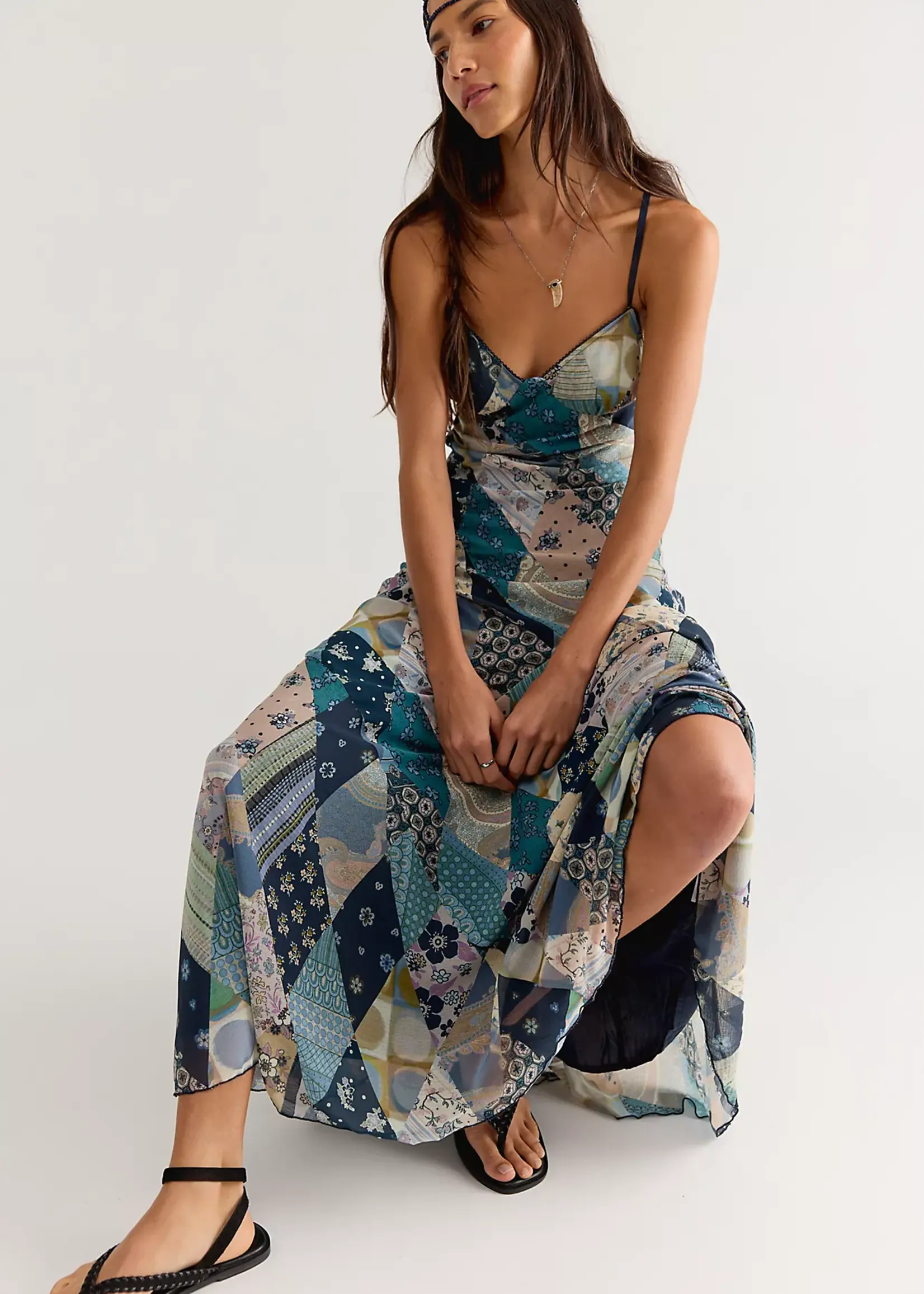 Free People Free People Robe Maxi Tis The Season - Storm Combo