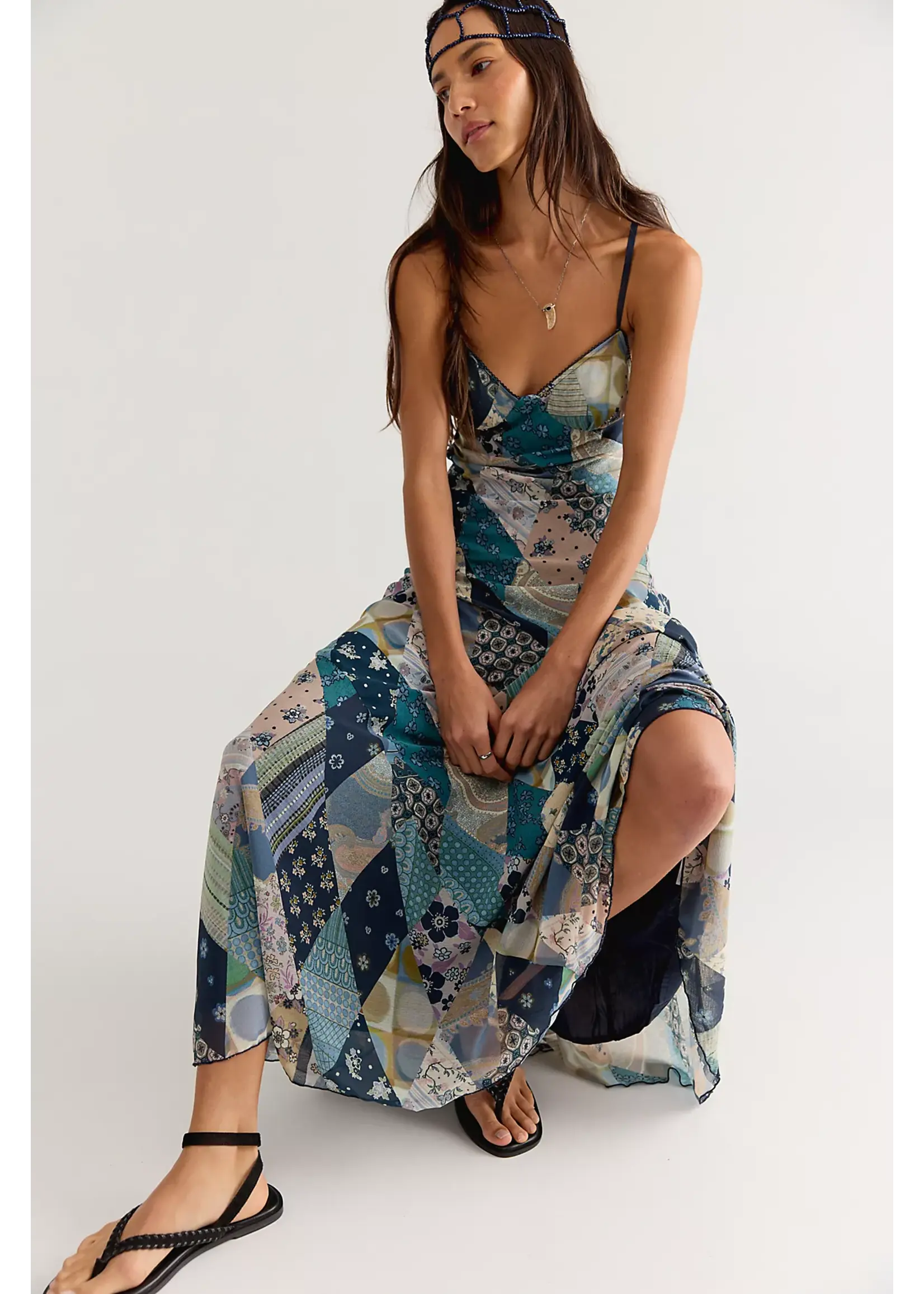 Free People Free People Robe Maxi Tis The Season - Storm Combo