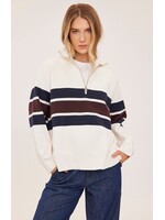 Gentle Fawn Idris Stripe Sweater - Cream Stripe