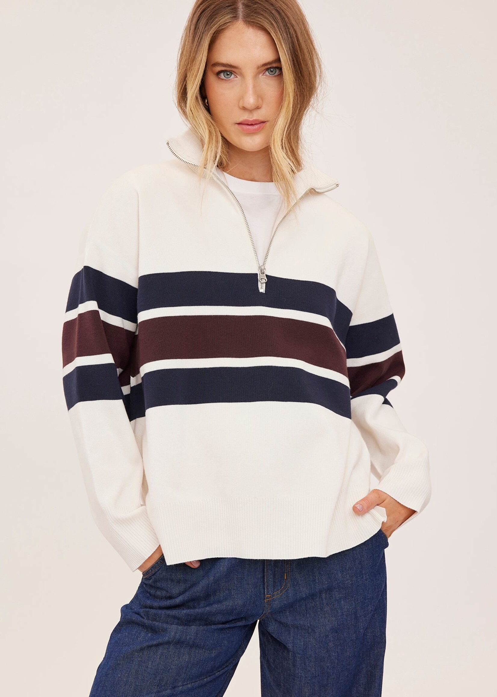 Gentle Fawn Chandail à Rayures Idris - Cream Stripe