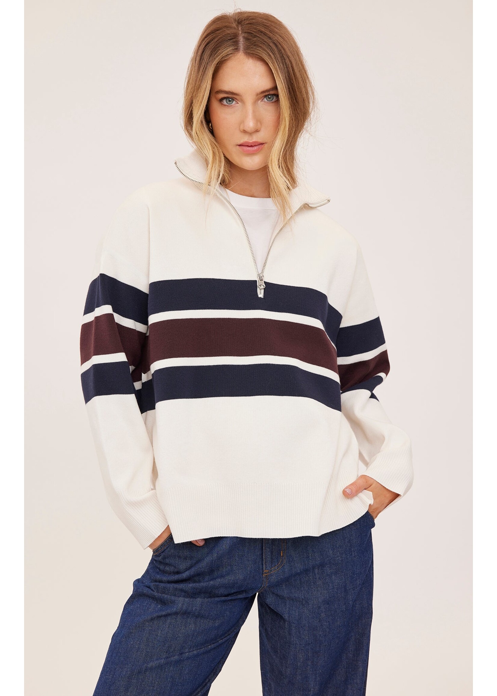 Gentle Fawn Chandail à Rayures Idris - Cream Stripe