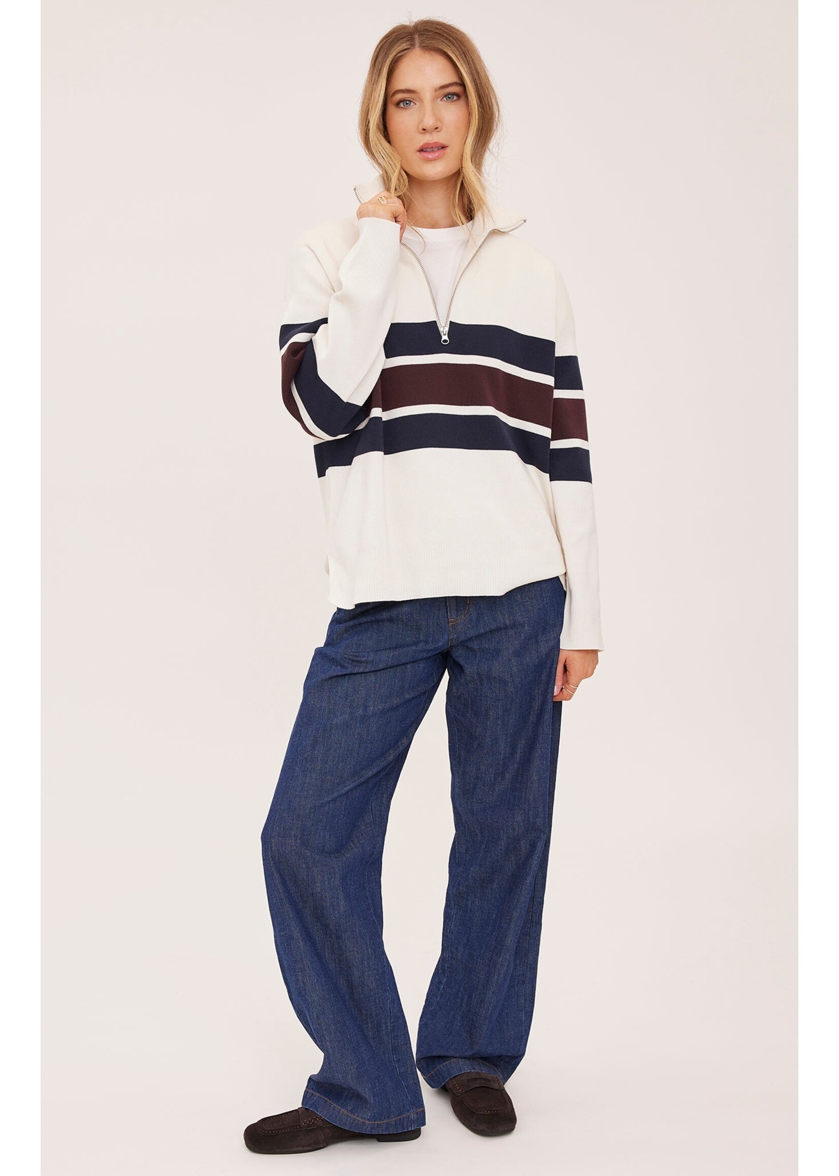 Gentle Fawn Chandail à Rayures Idris - Cream Stripe