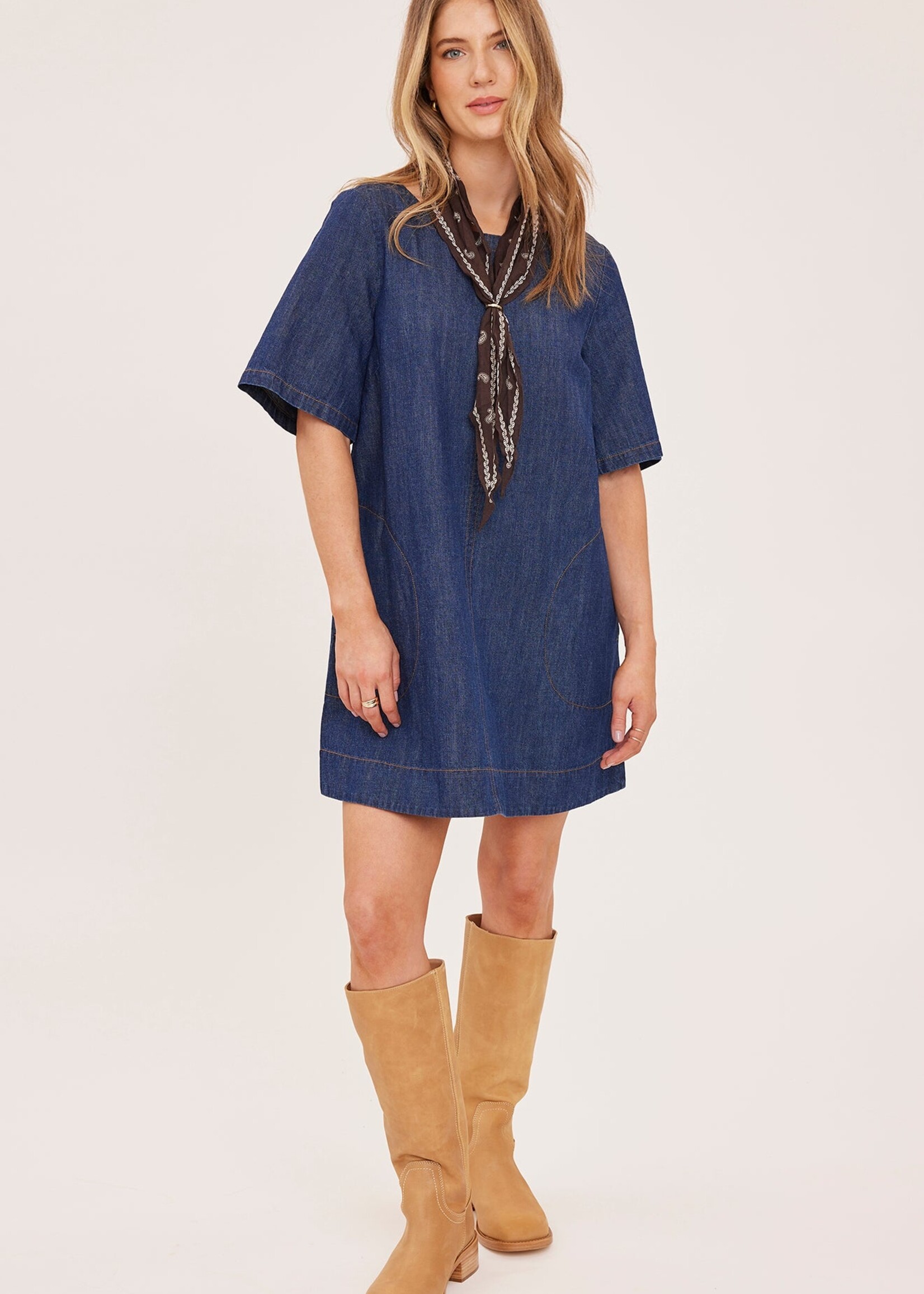 Gentle Fawn Robe Courte Penelope - Dark Wash