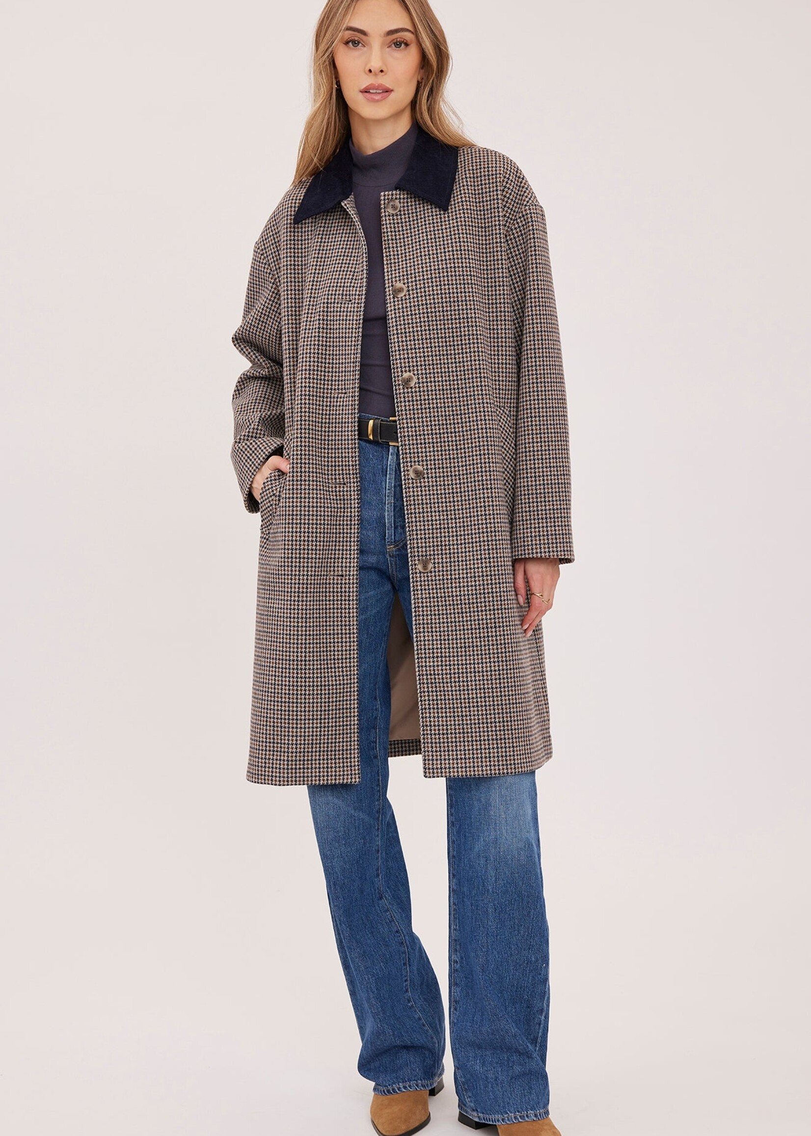 Gentle Fawn Manteau Millie - Navy Tweed