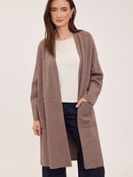FA26 GF Blake Cardigan - Heather Bark