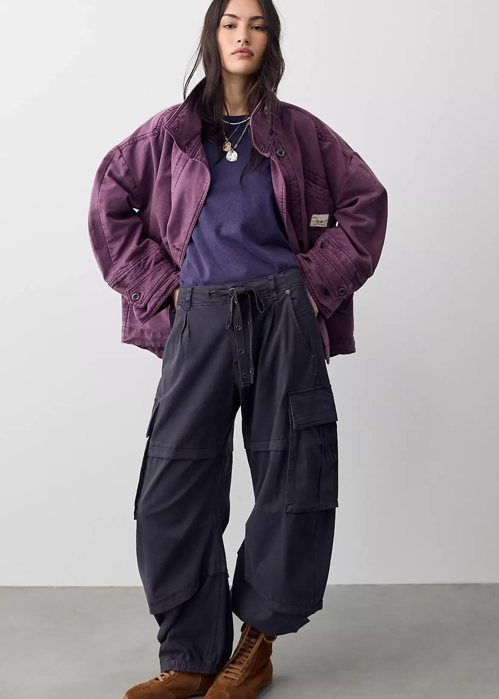 Free People Free People Reef Curved Cargo Twill Pant ( Deux Couleurs )
