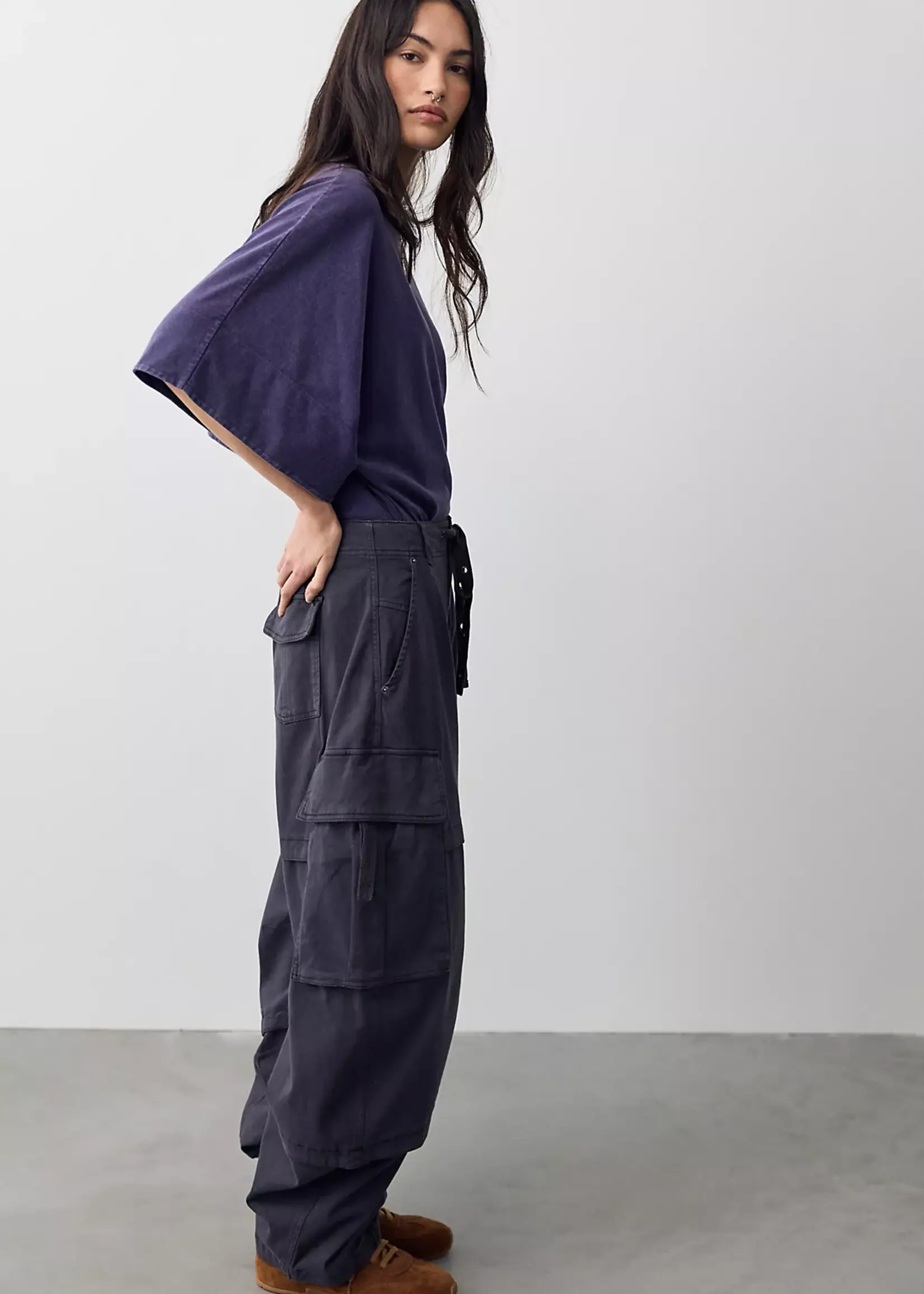 Free People Free People Reef Curved Cargo Twill Pant ( Deux Couleurs )