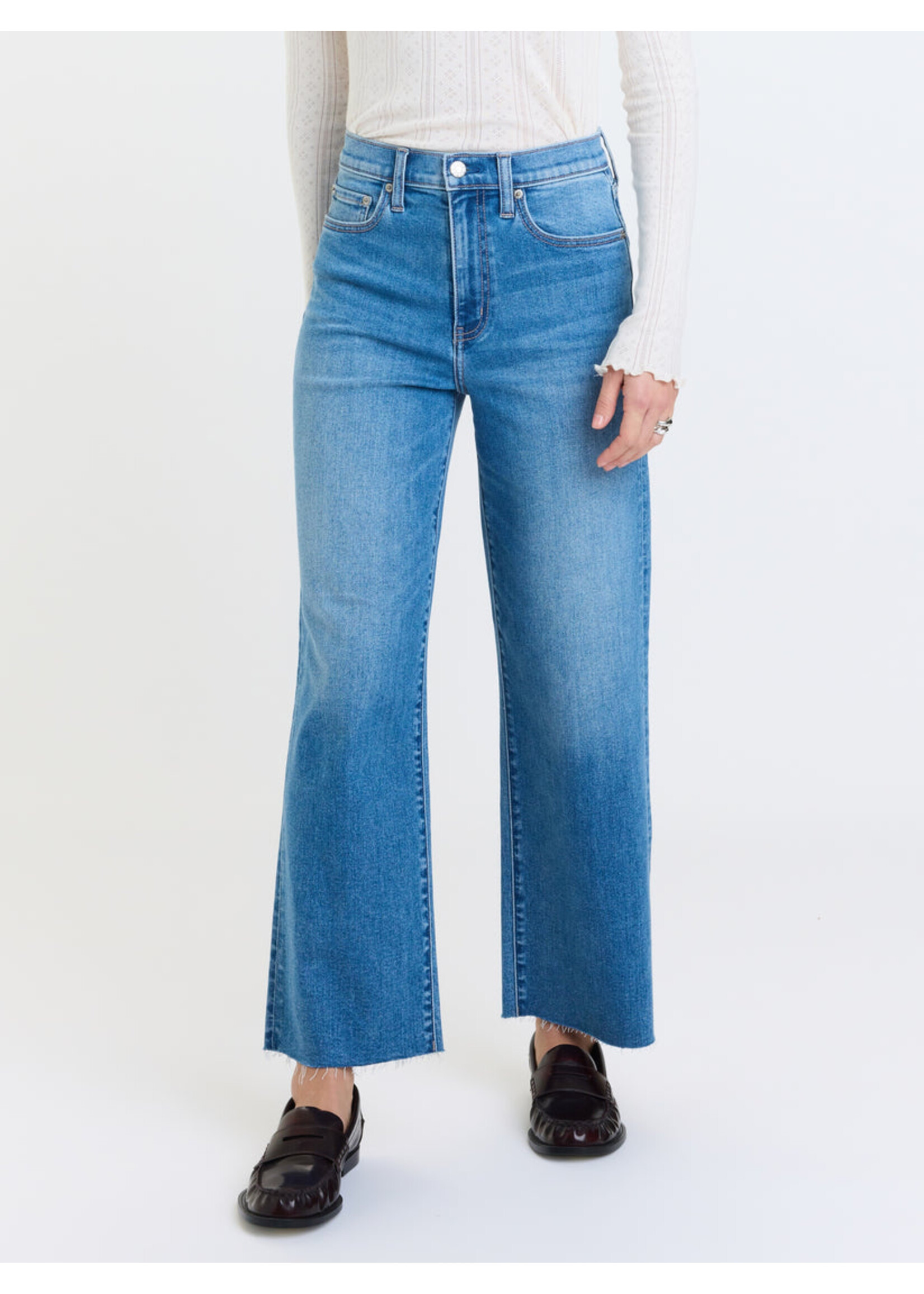 Daze Daze Denim Pleaser Taille Haute Jambe Large Longueur Cheville - Wavy