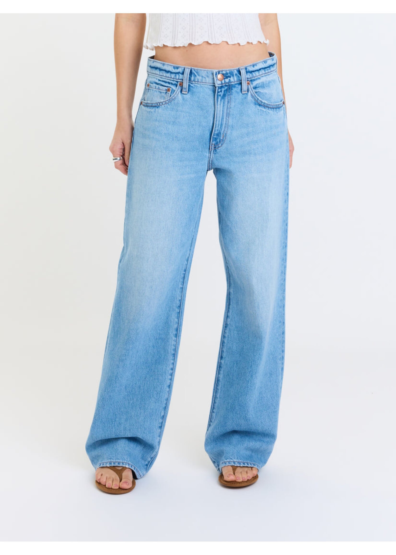Daze Daze Denim 2K Taille Mi-Haute Relax Baggy - Pulse