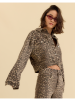 Daze Daze Denim Del Mar Cropped Trucker Jacket - Cool Cat