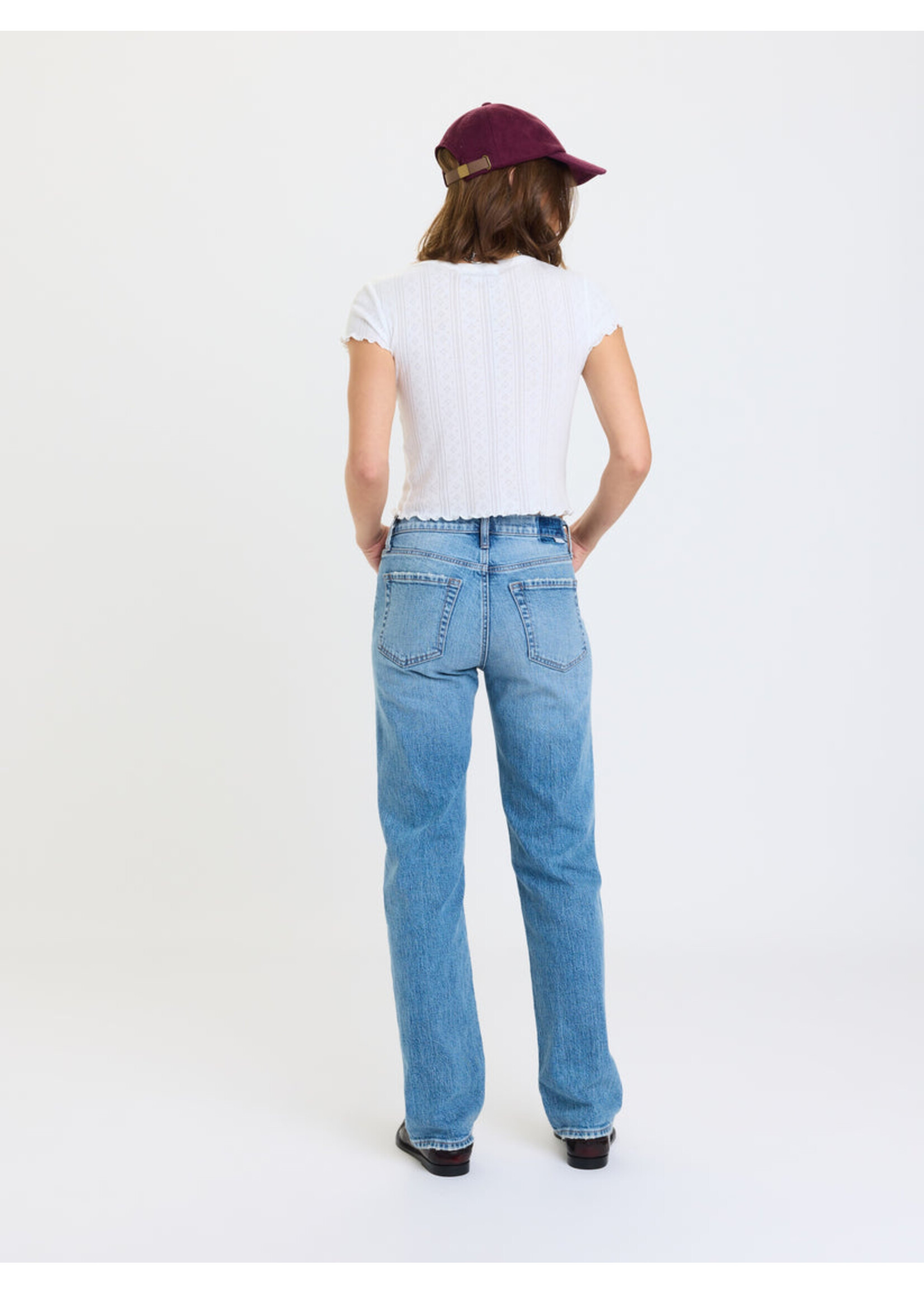Daze Daze Denim Rebel Mid Rise  Slim Straight - On Repeat