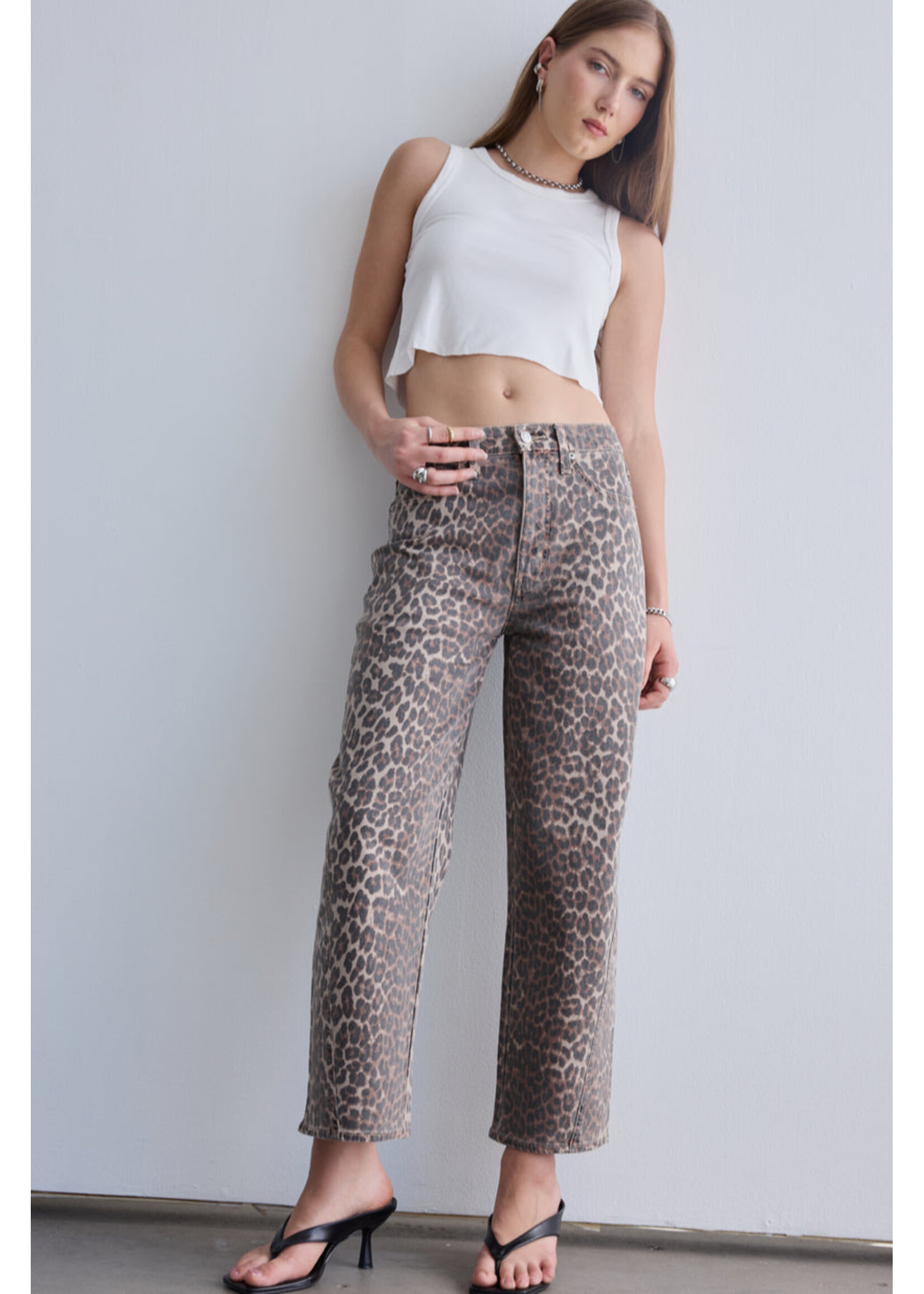 Daze Daze Denim Westward Barrel Leg Denim - Cool Cat