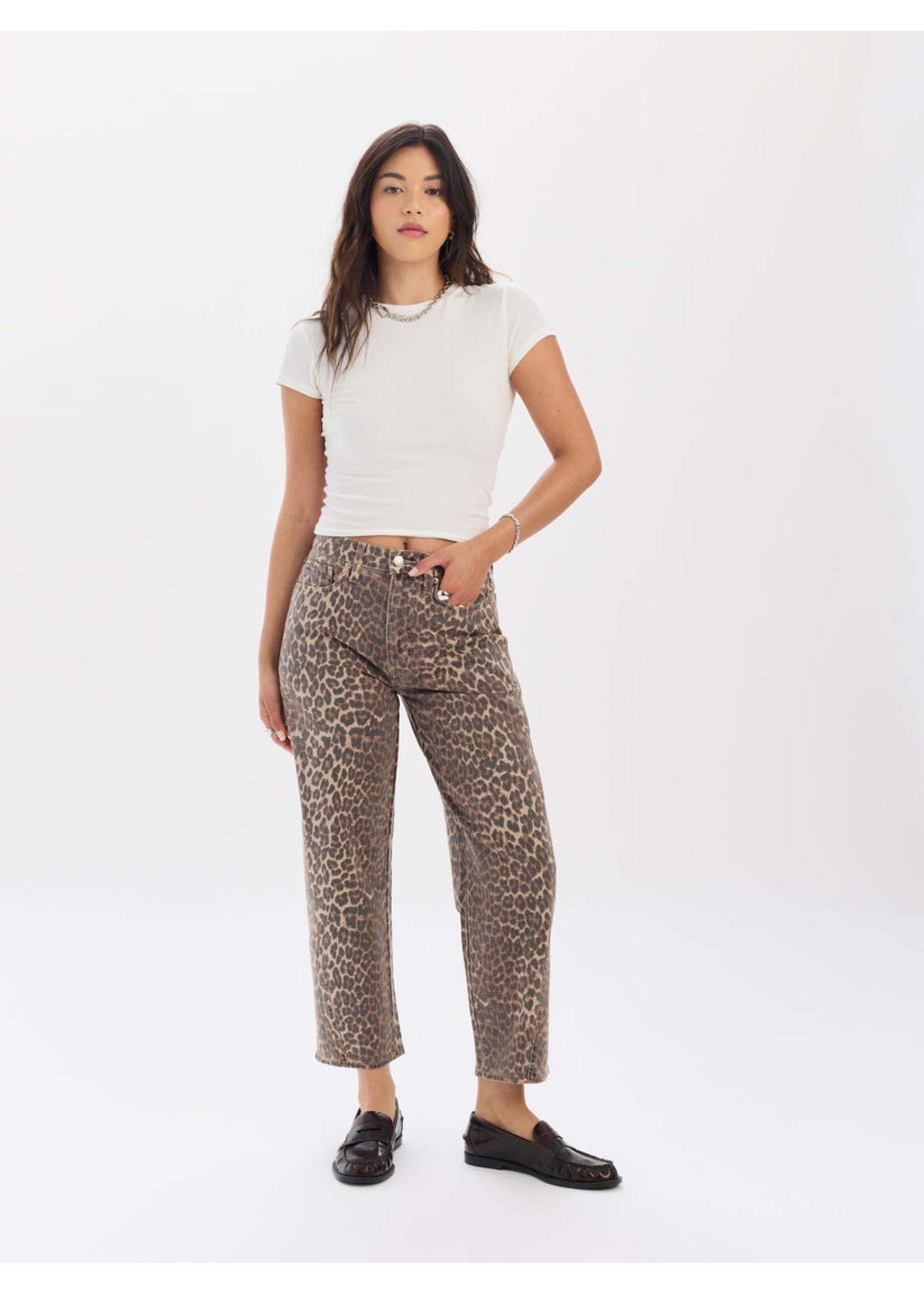 Daze Daze Denim Westward Barrel Leg Denim - Cool Cat